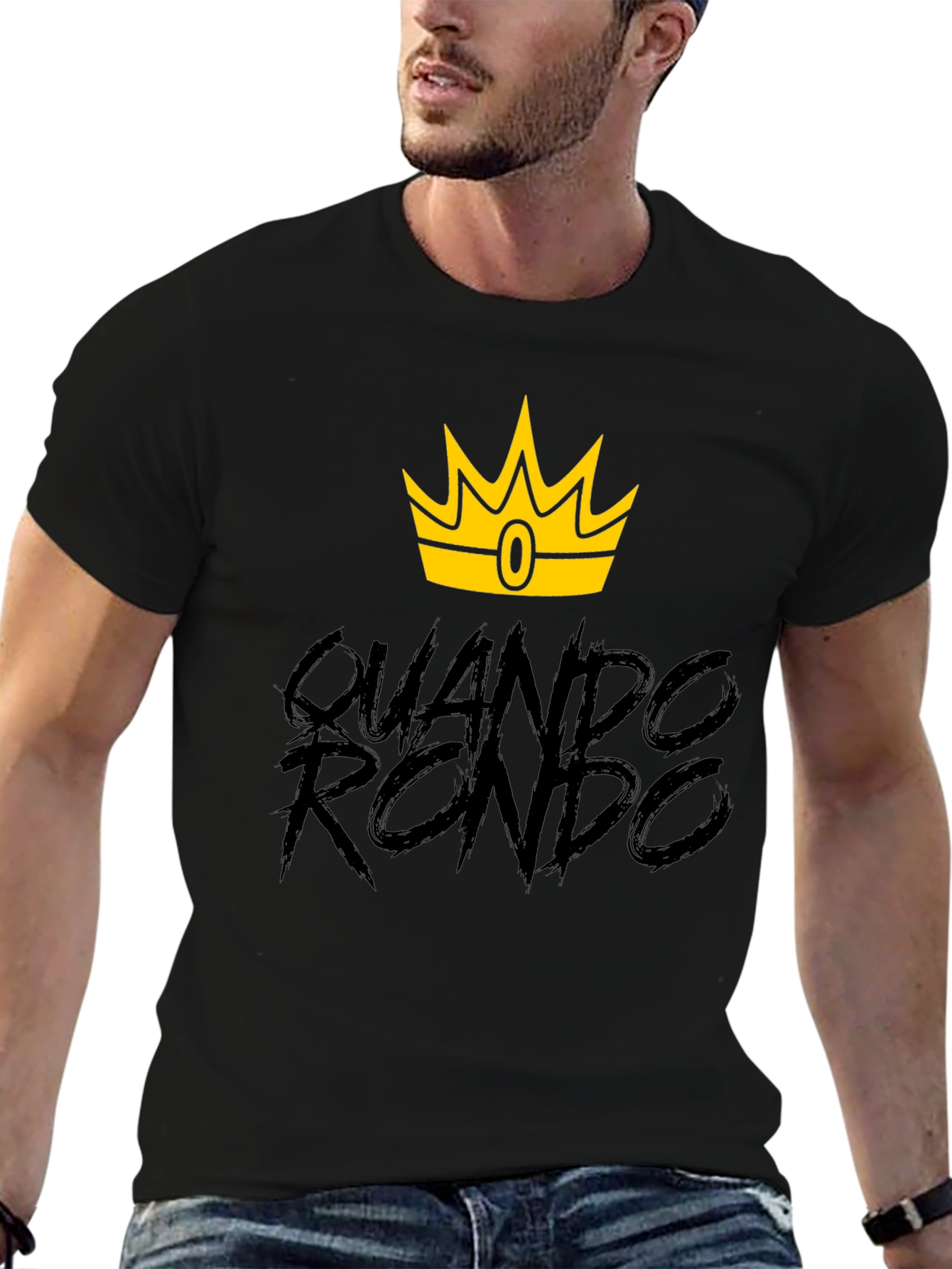 Quando Rondo Crown Graphic Tee - Black