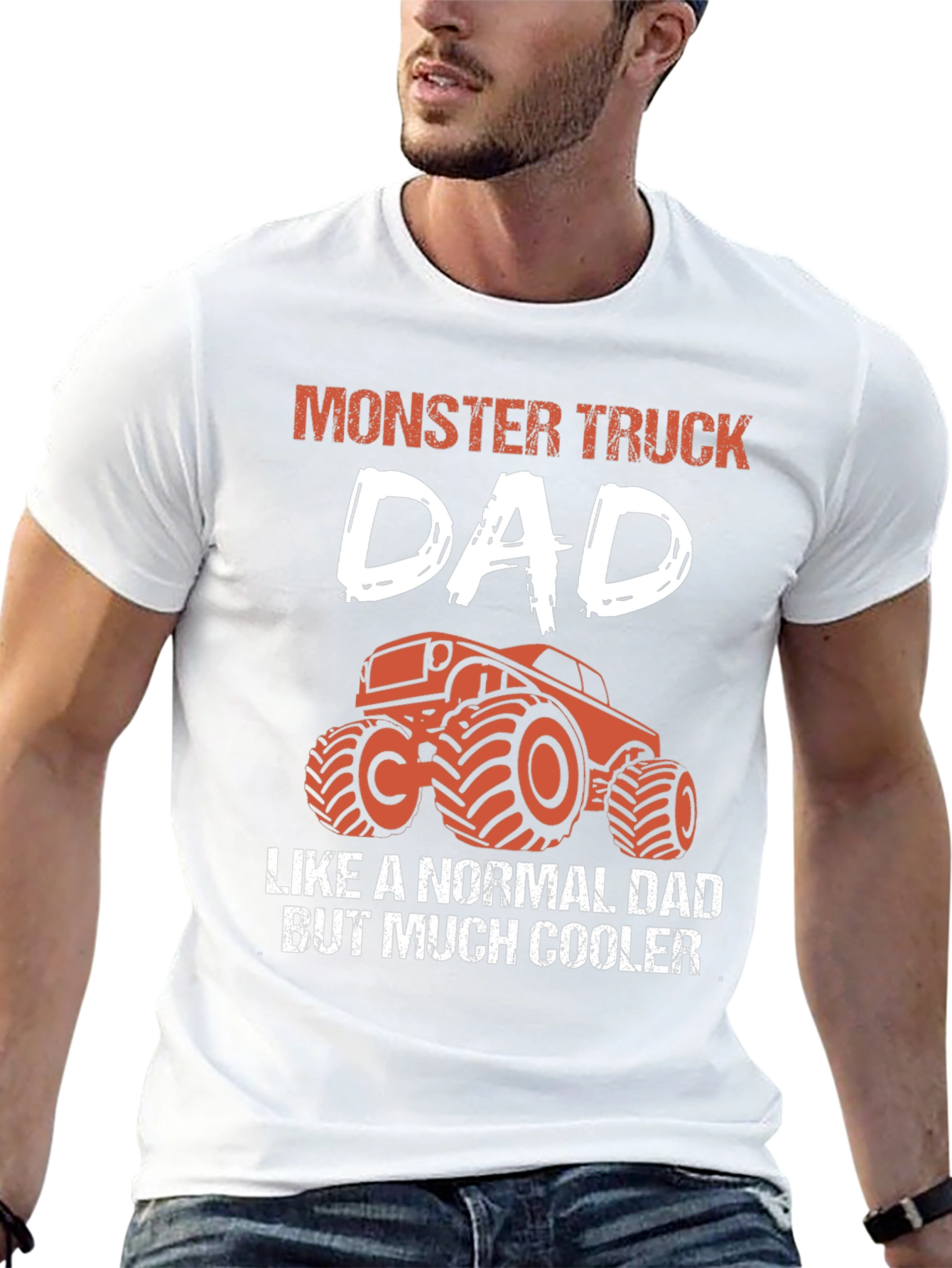 Monster Truck Dad Graphic T-Shirt