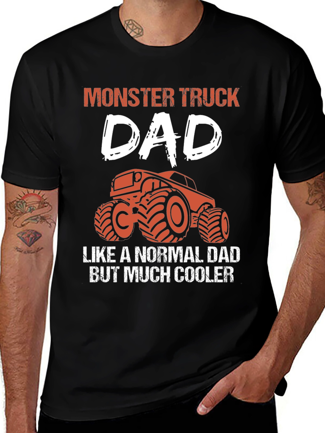 Monster Truck Dad Graphic T-Shirt