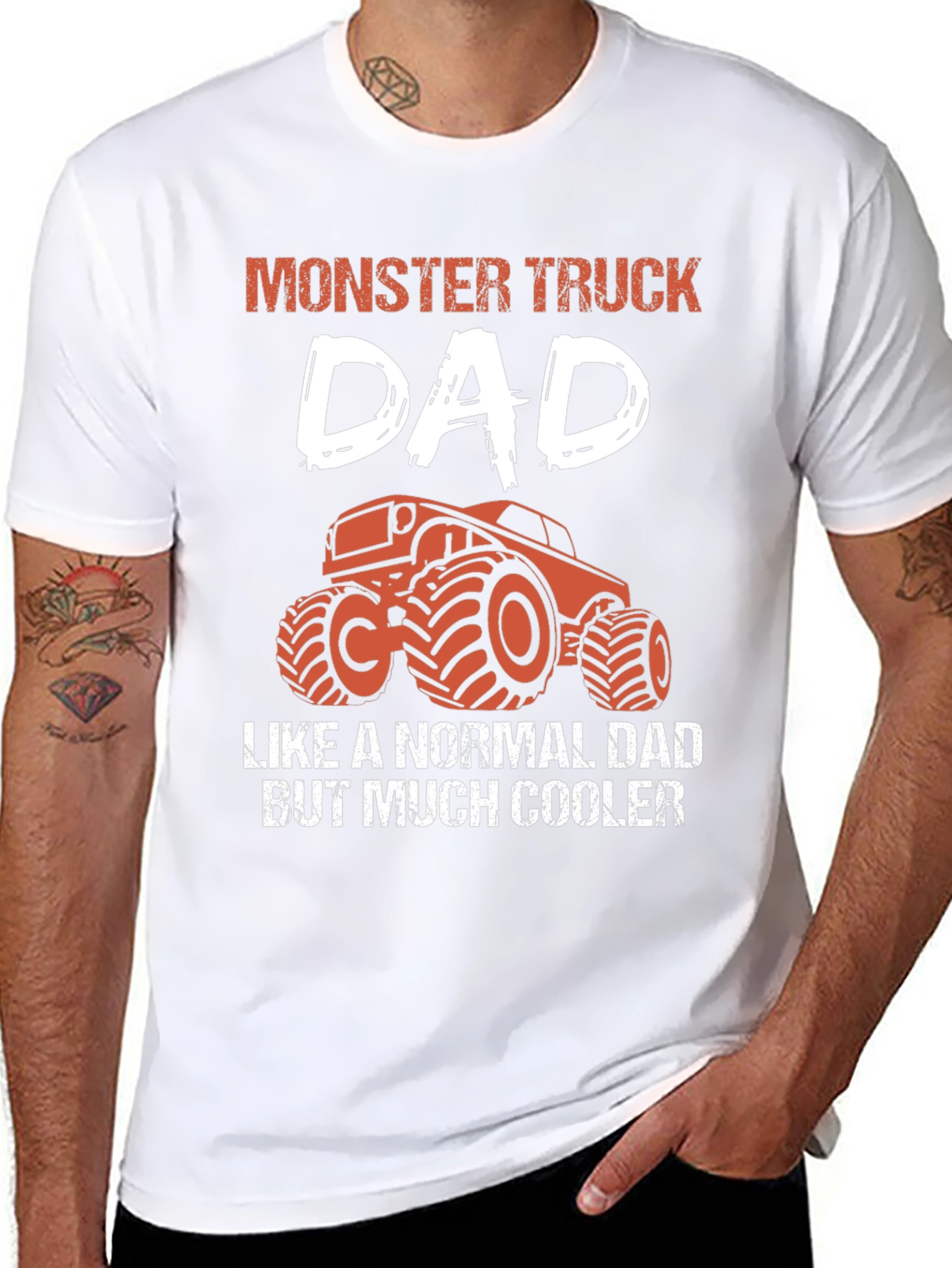 Monster Truck Dad Graphic T-Shirt
