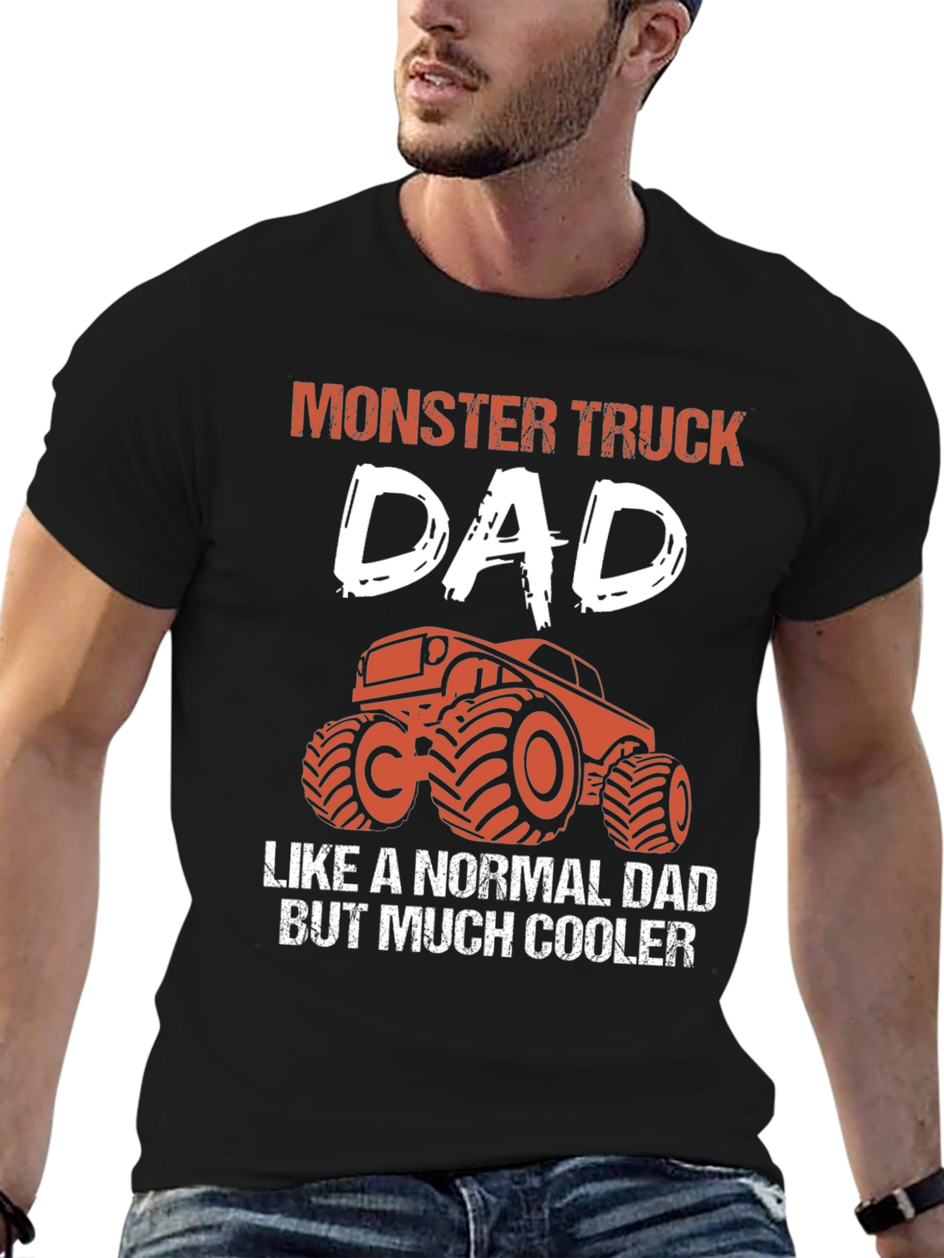 Monster Truck Dad Graphic T-Shirt