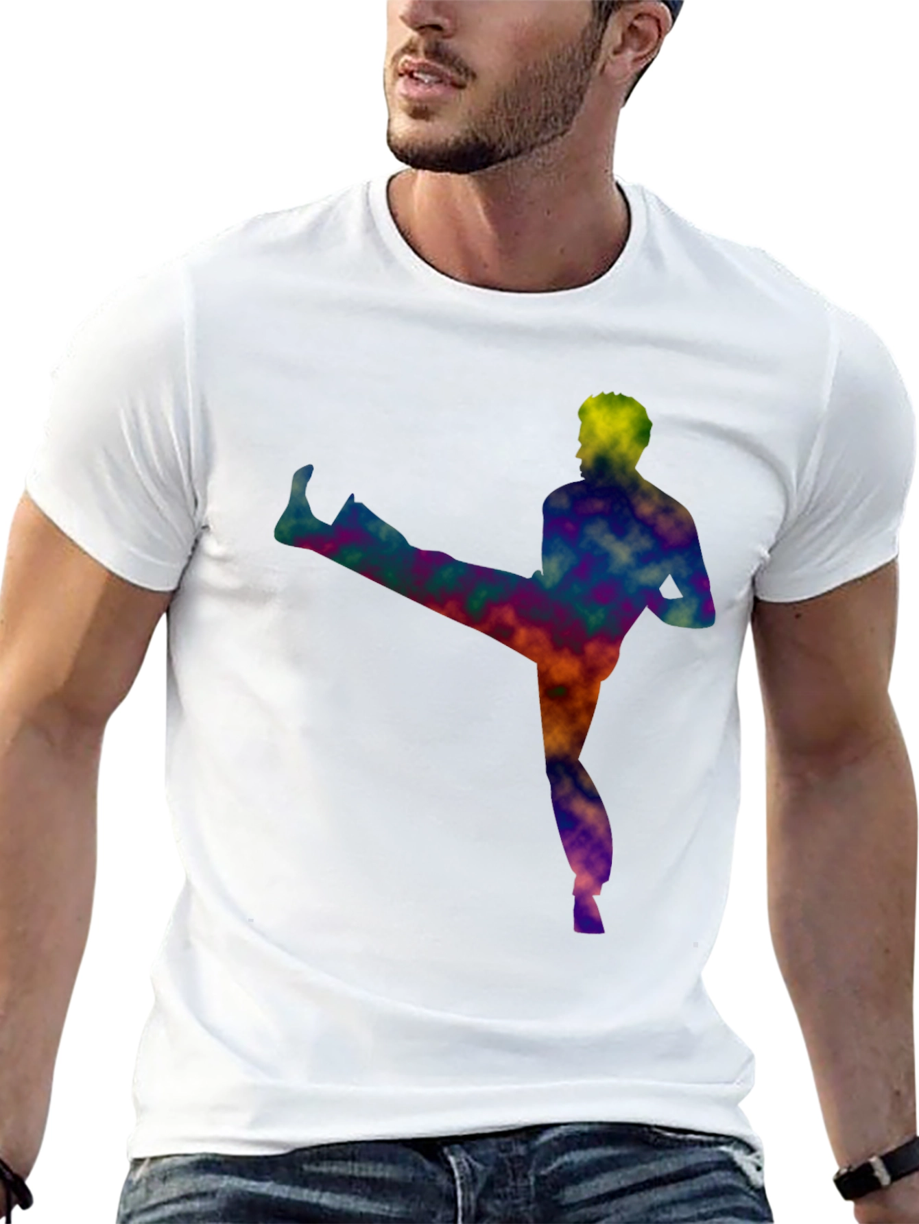 Martial Arts Kick Black T-Shirt
