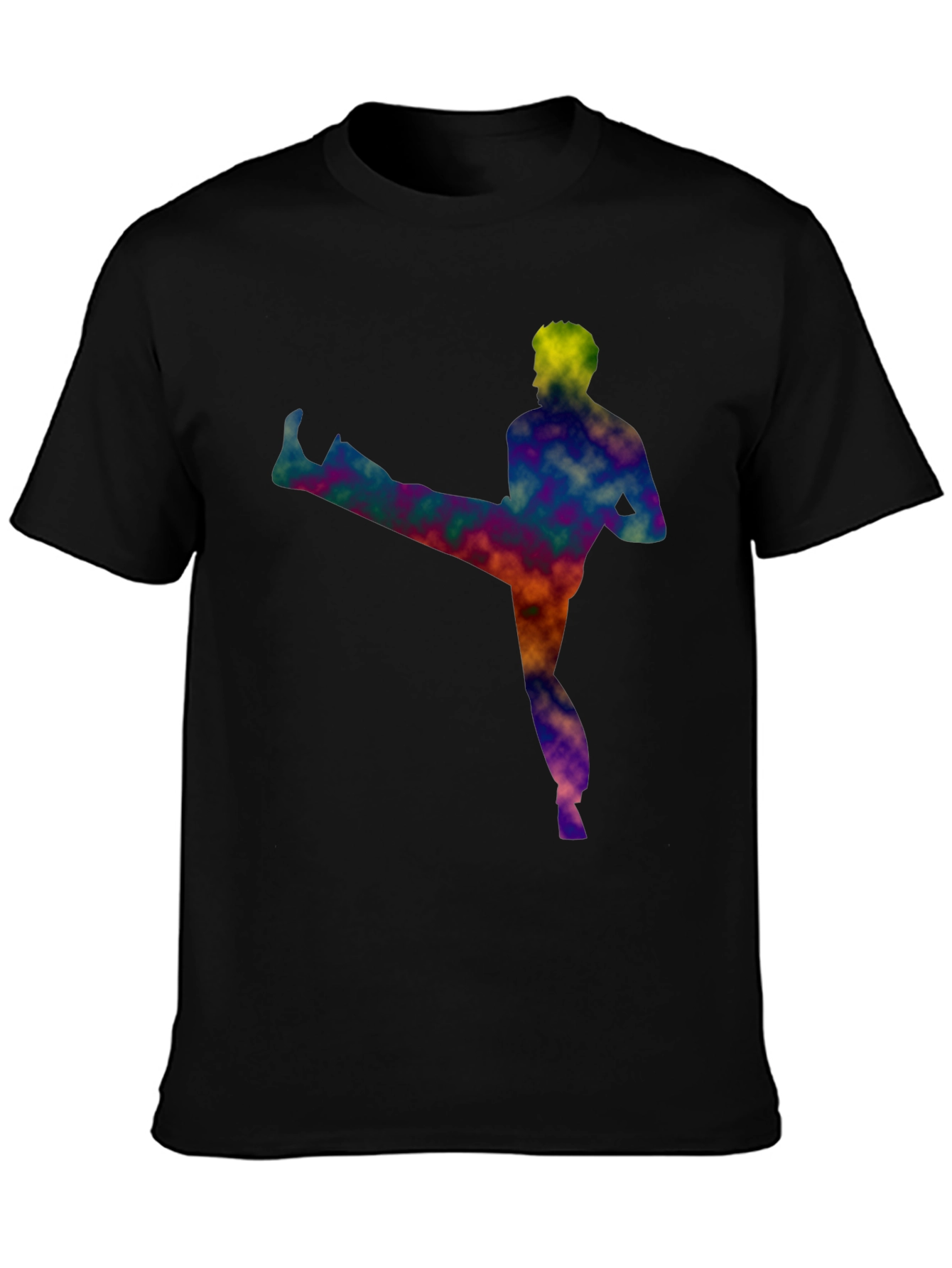 Martial Arts Kick Black T-Shirt