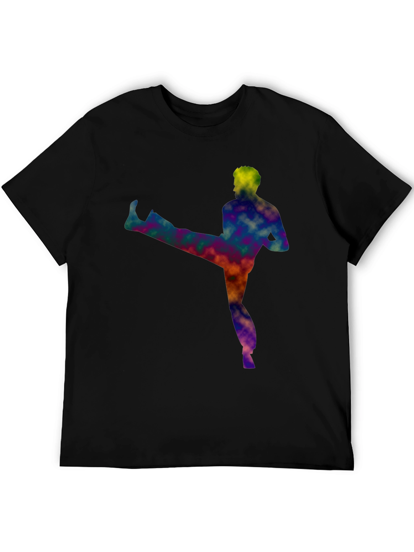 Martial Arts Kick Black T-Shirt