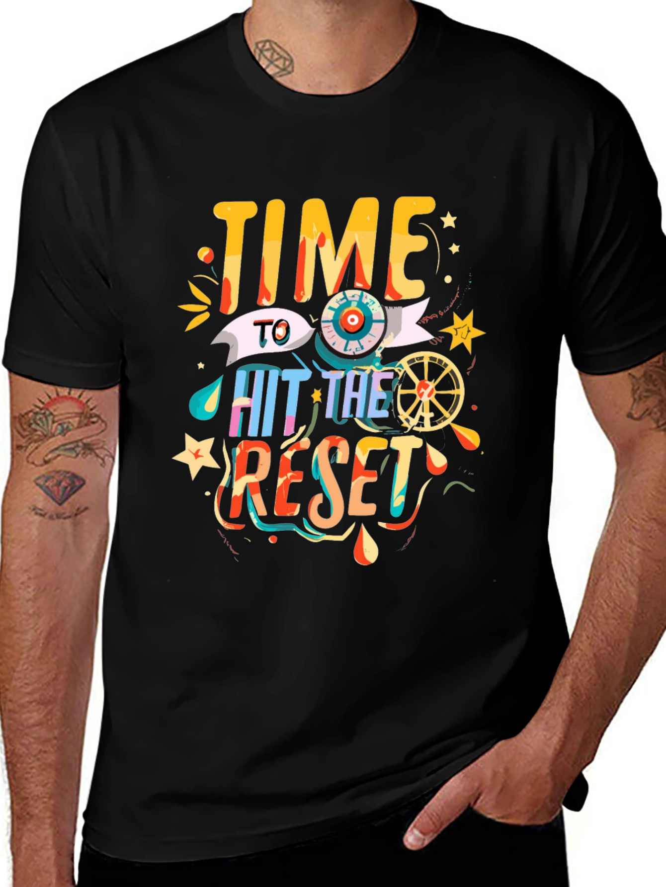 Time To Hit Reset Graphic Tee