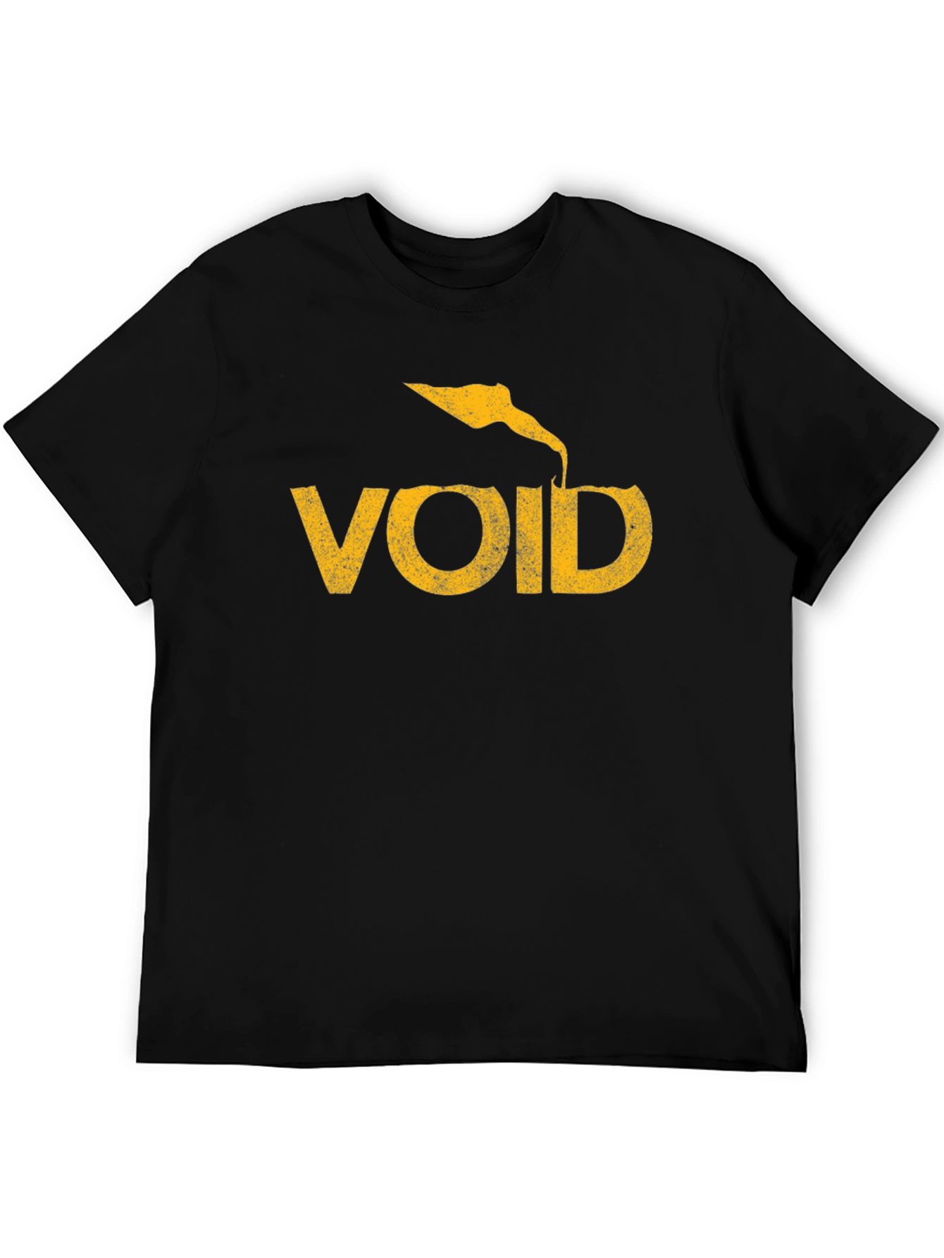 Void Graphic Tee - Black Cotton T-Shirt