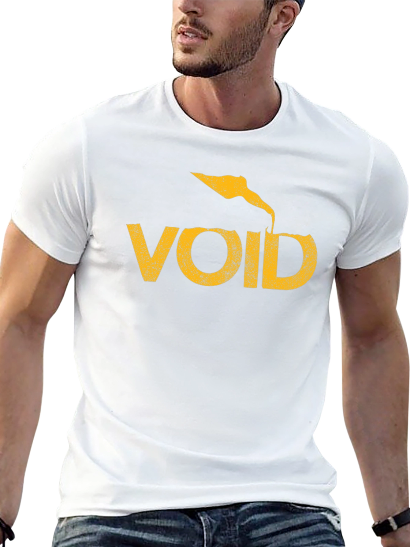 Void Graphic Tee - Black Cotton T-Shirt