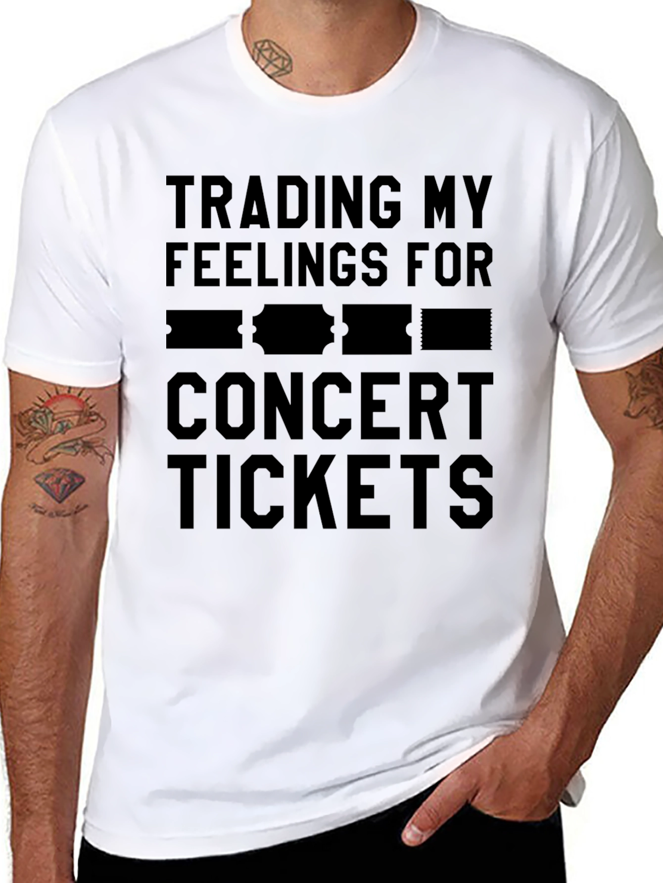 Trading Feelings Concert Tickets T-Shirt