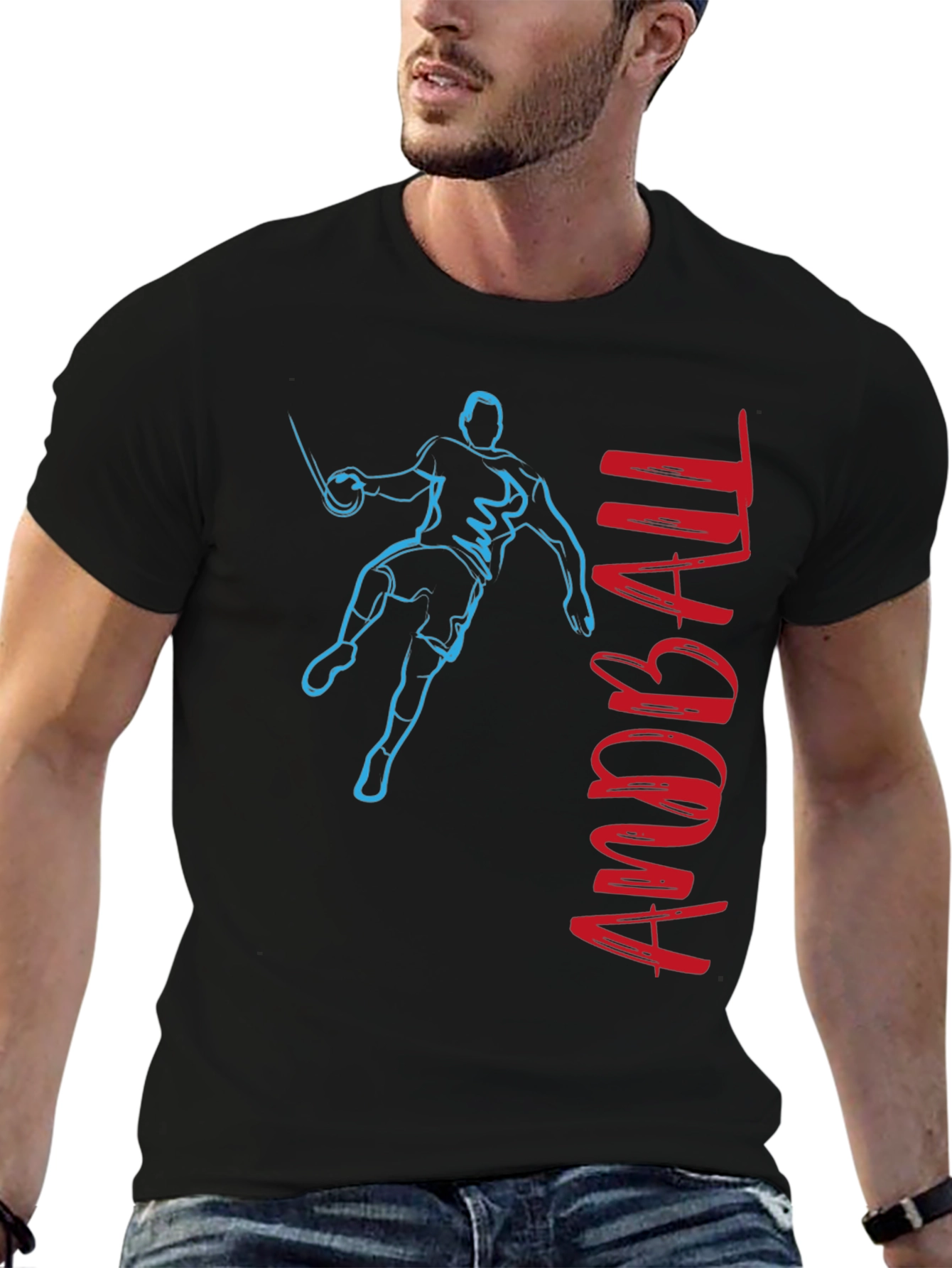 ANDDBALL Black Graphic Tee