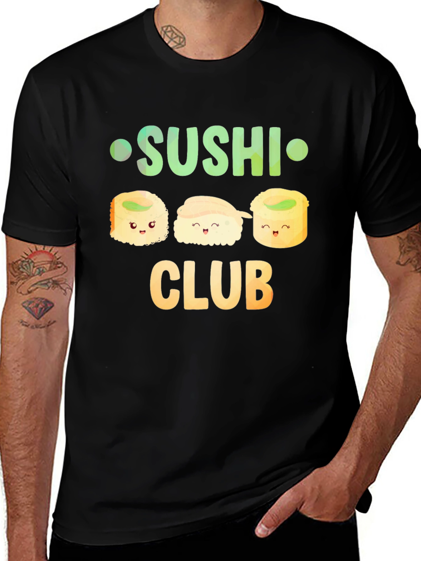 Sushi Club Graphic T-Shirt - Cute & Comfortable