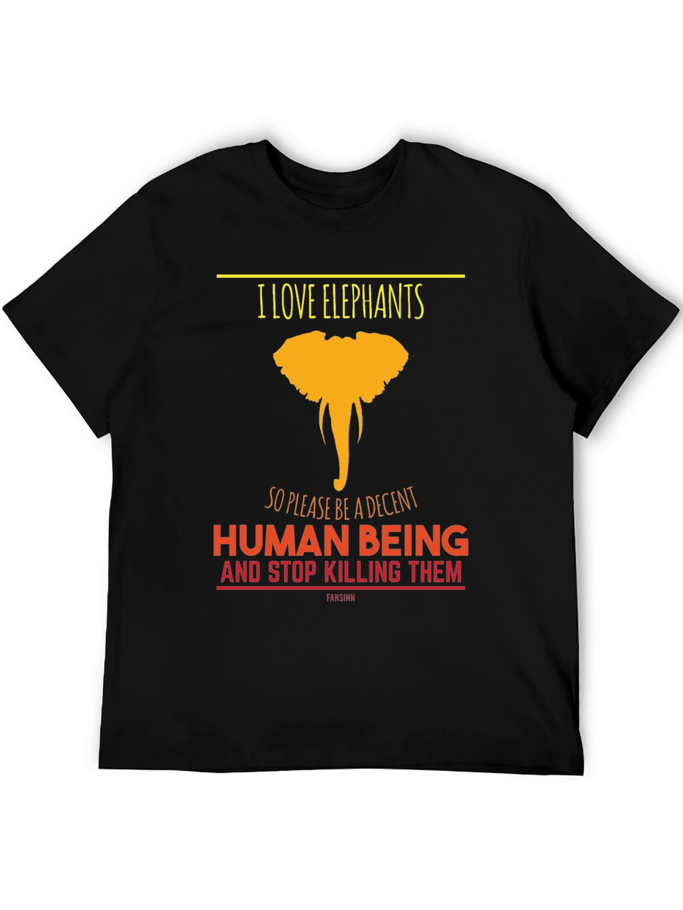 I Love Elephants Graphic Tee