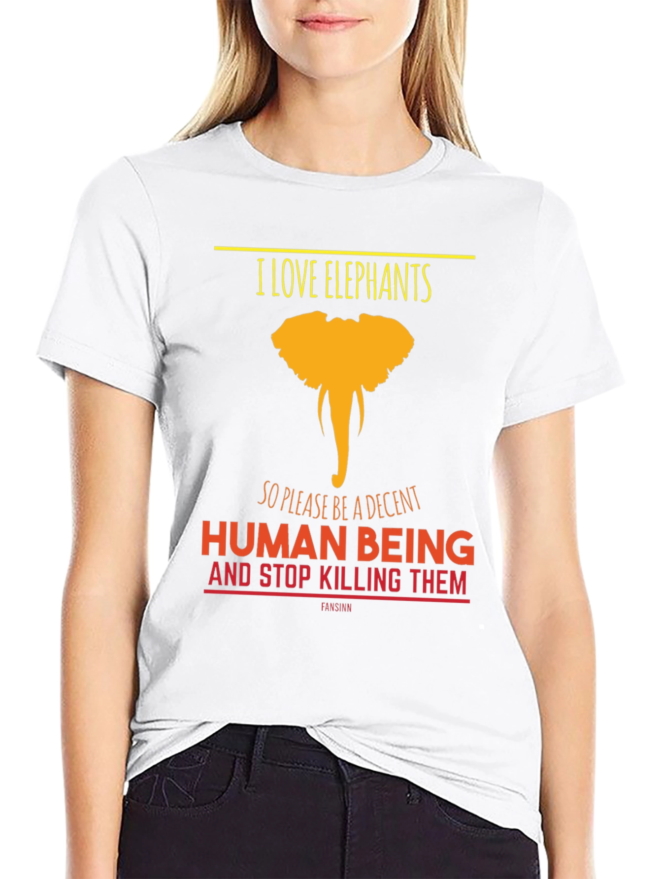 I Love Elephants Graphic Tee