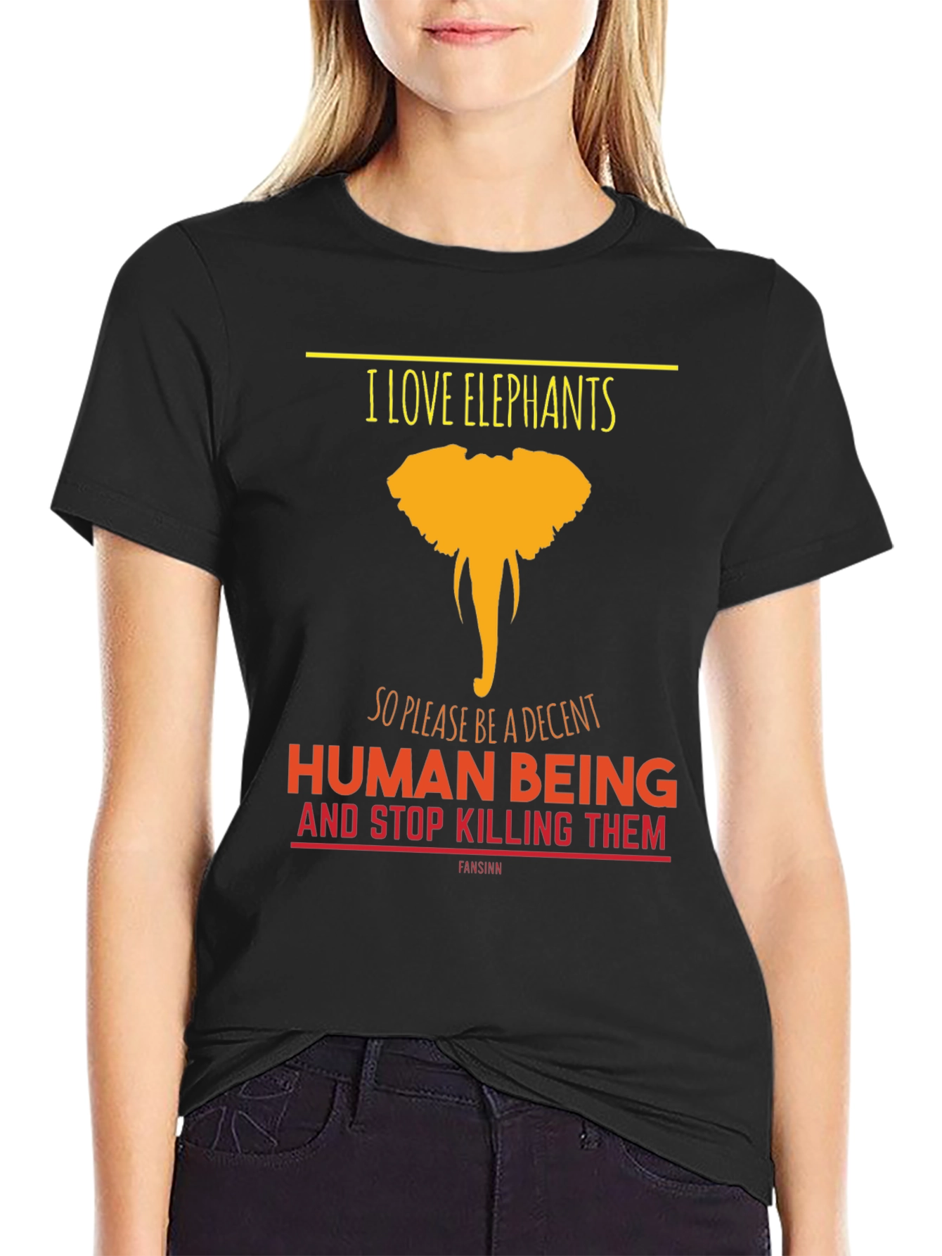 I Love Elephants Graphic Tee