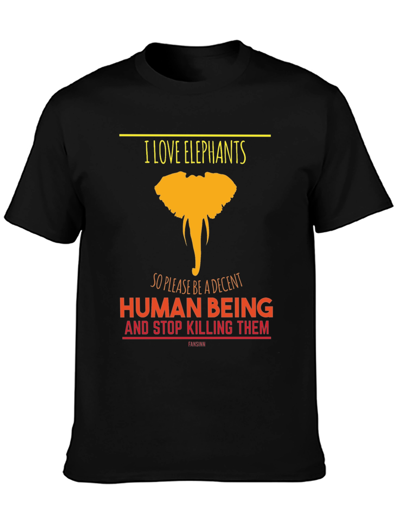 I Love Elephants Graphic Tee
