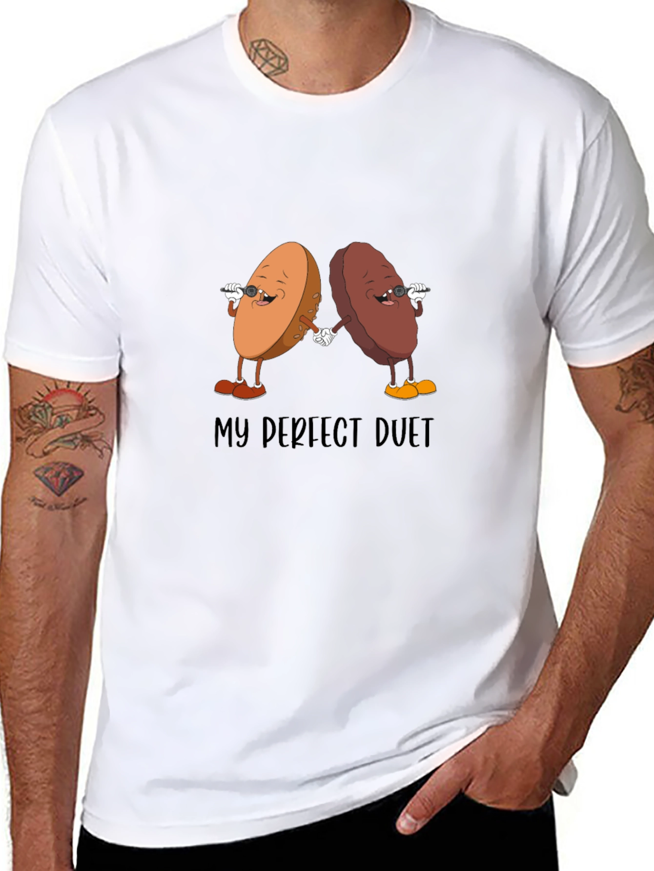 Perfect Duet Graphic T-Shirt - Unique Design