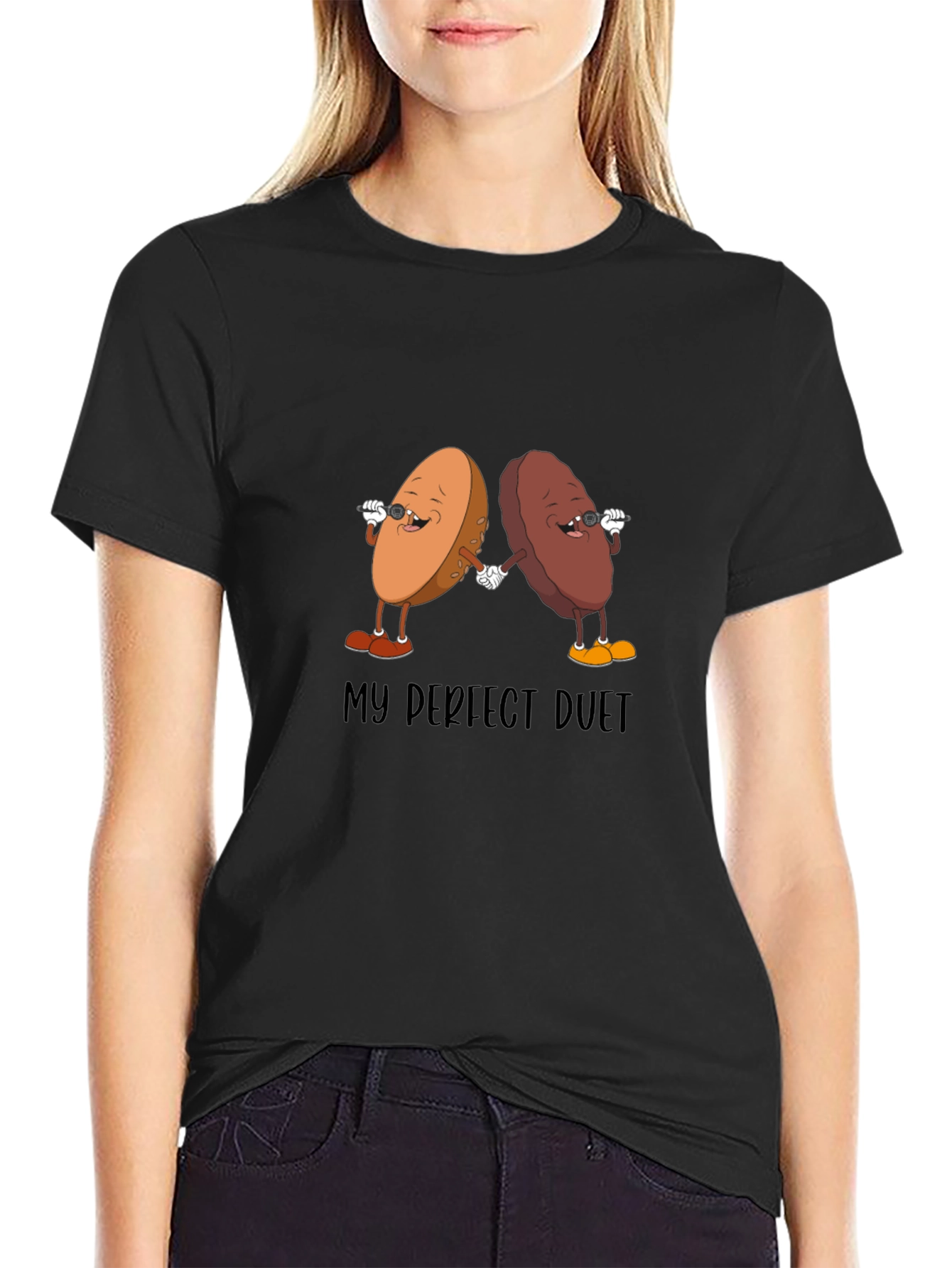 Perfect Duet Graphic T-Shirt - Unique Design