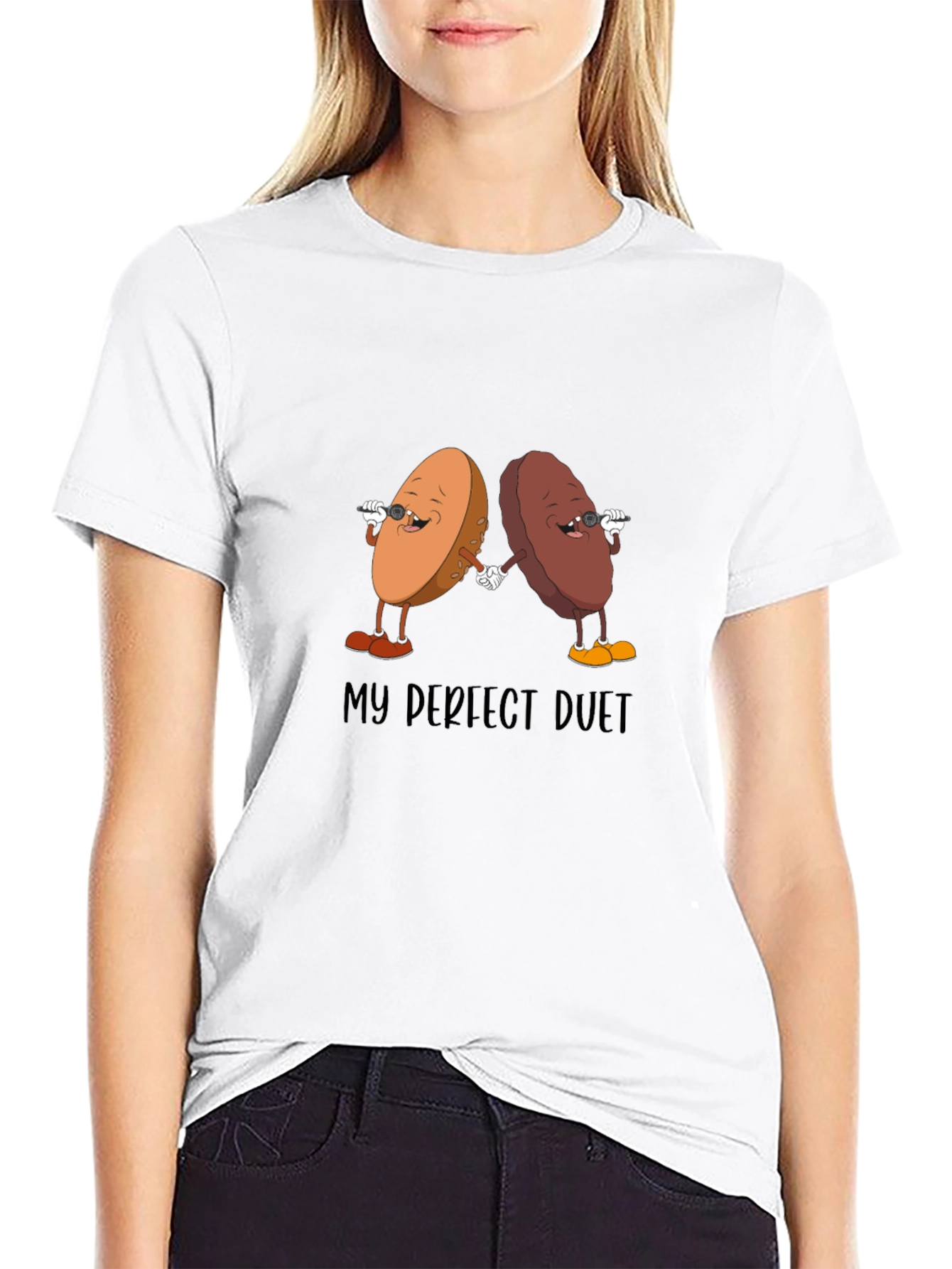 Perfect Duet Graphic T-Shirt - Unique Design