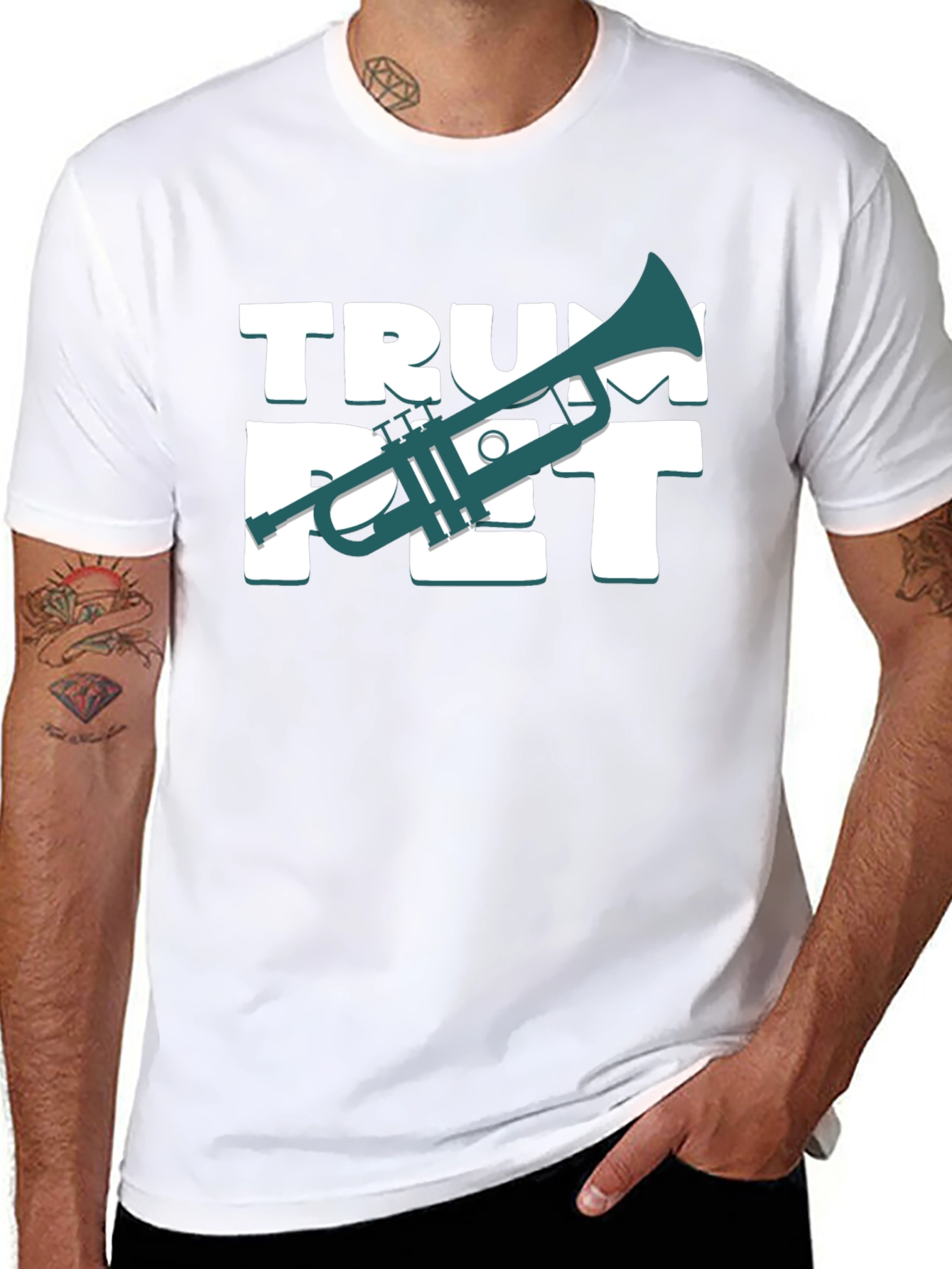 Trumpet Graphic Tee - Musician T-Shirt
