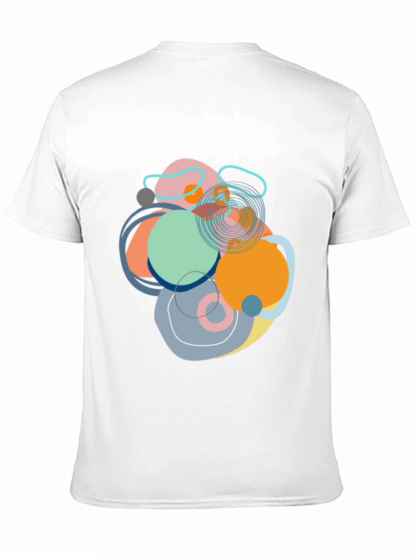 Abstract Circles Graphic Tee - Modern Art Shirt