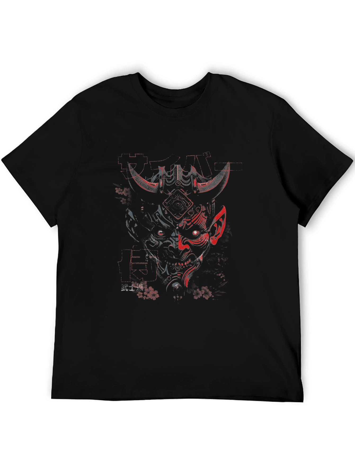 Cyberpunk Oni T-Shirt - Dark Techwear Style