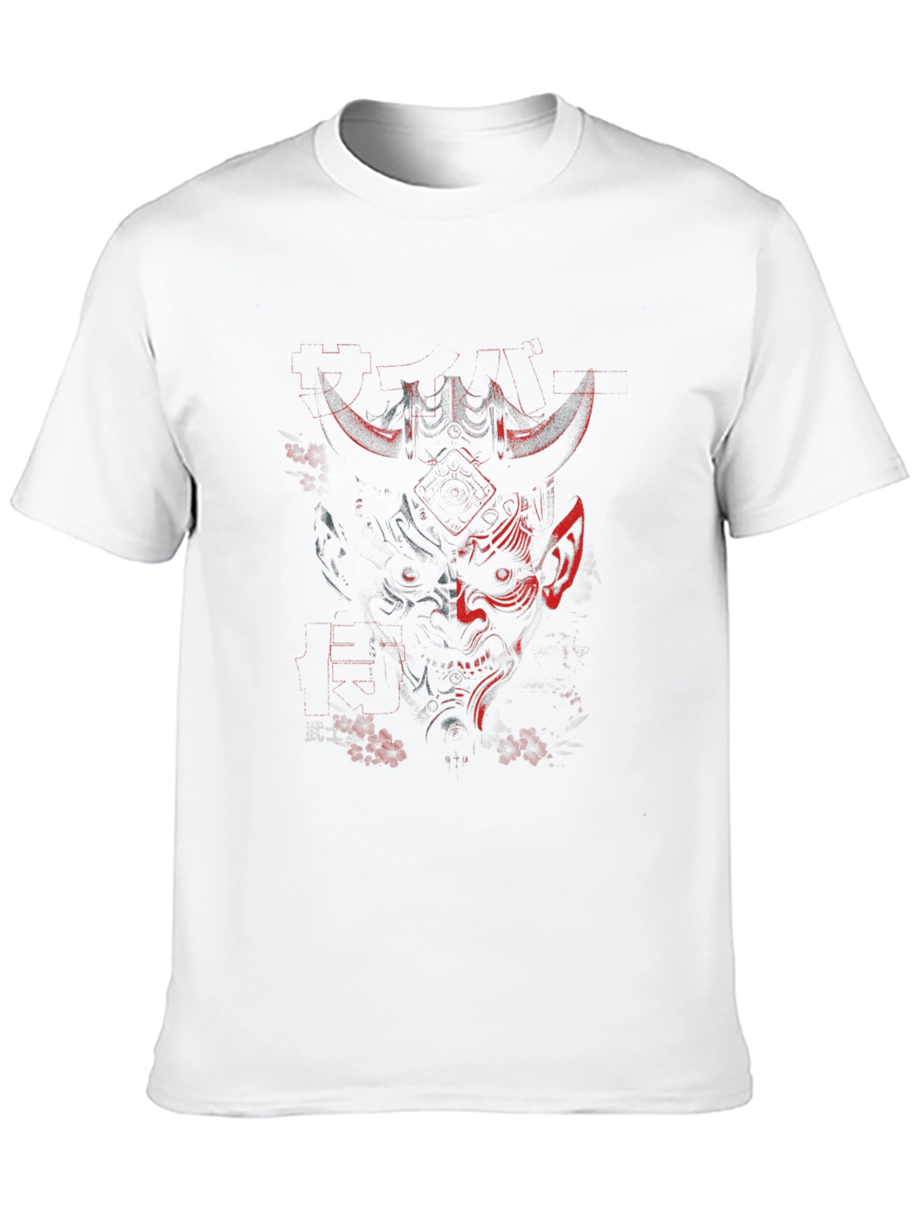 Cyberpunk Oni T-Shirt - Dark Techwear Style