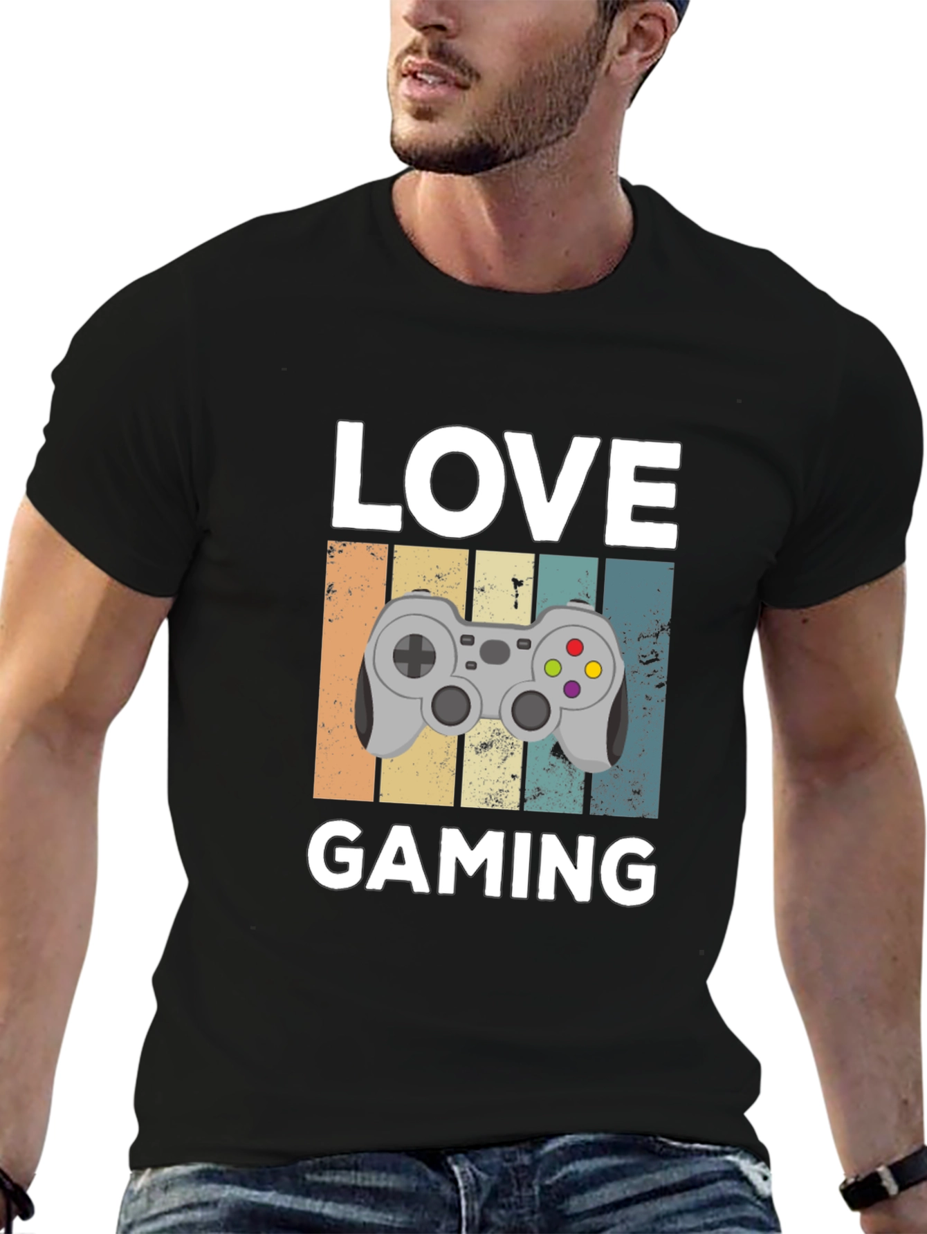 Love Gaming Graphic T-Shirt - Gamer Gift