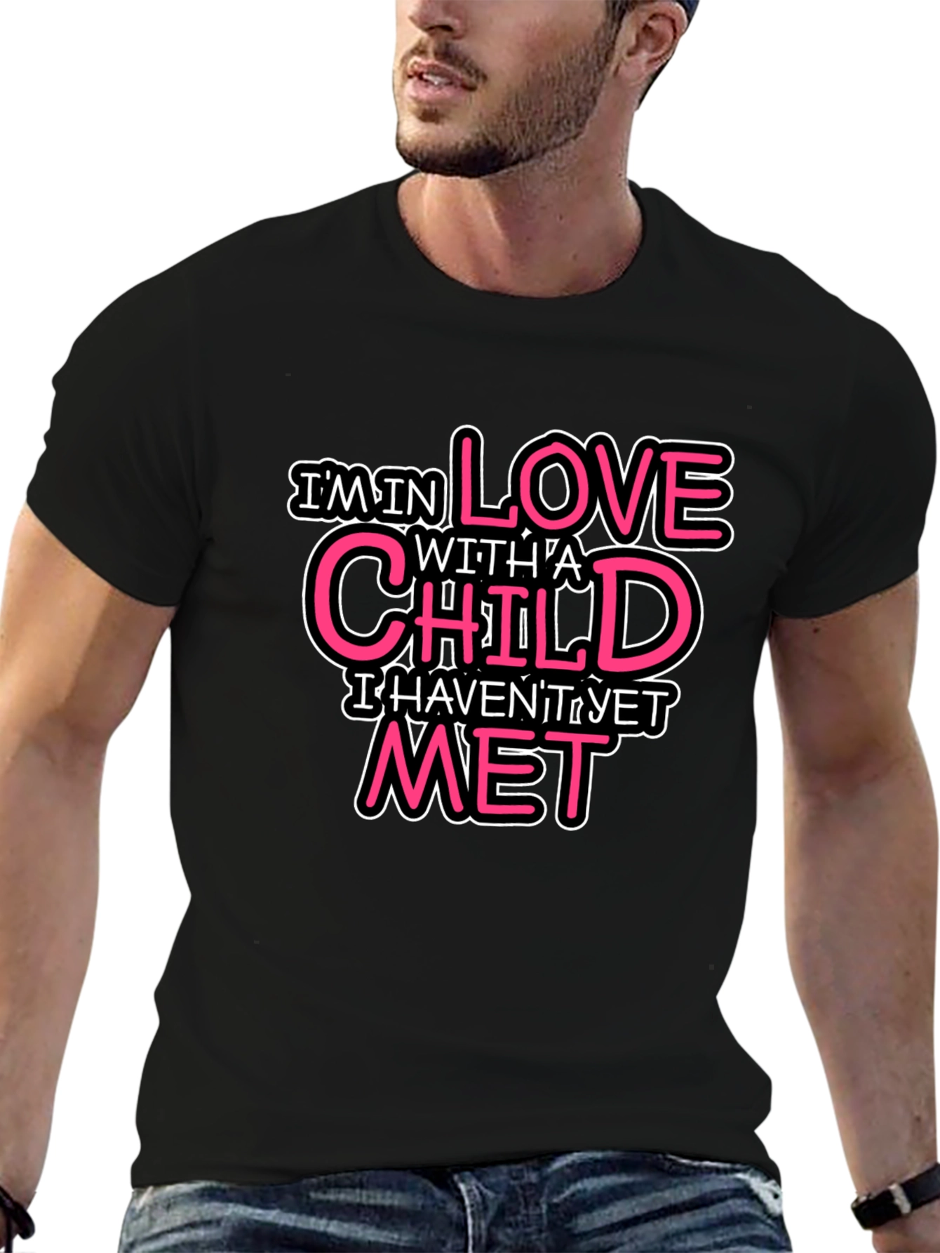 Love Child Black Graphic T-Shirt
