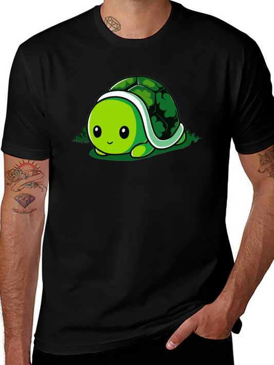 Cute Turtle Graphic Tee - Soft Cotton Blend
