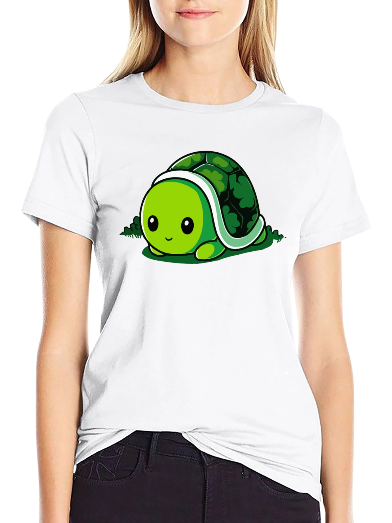 Cute Turtle Graphic Tee - Soft Cotton Blend