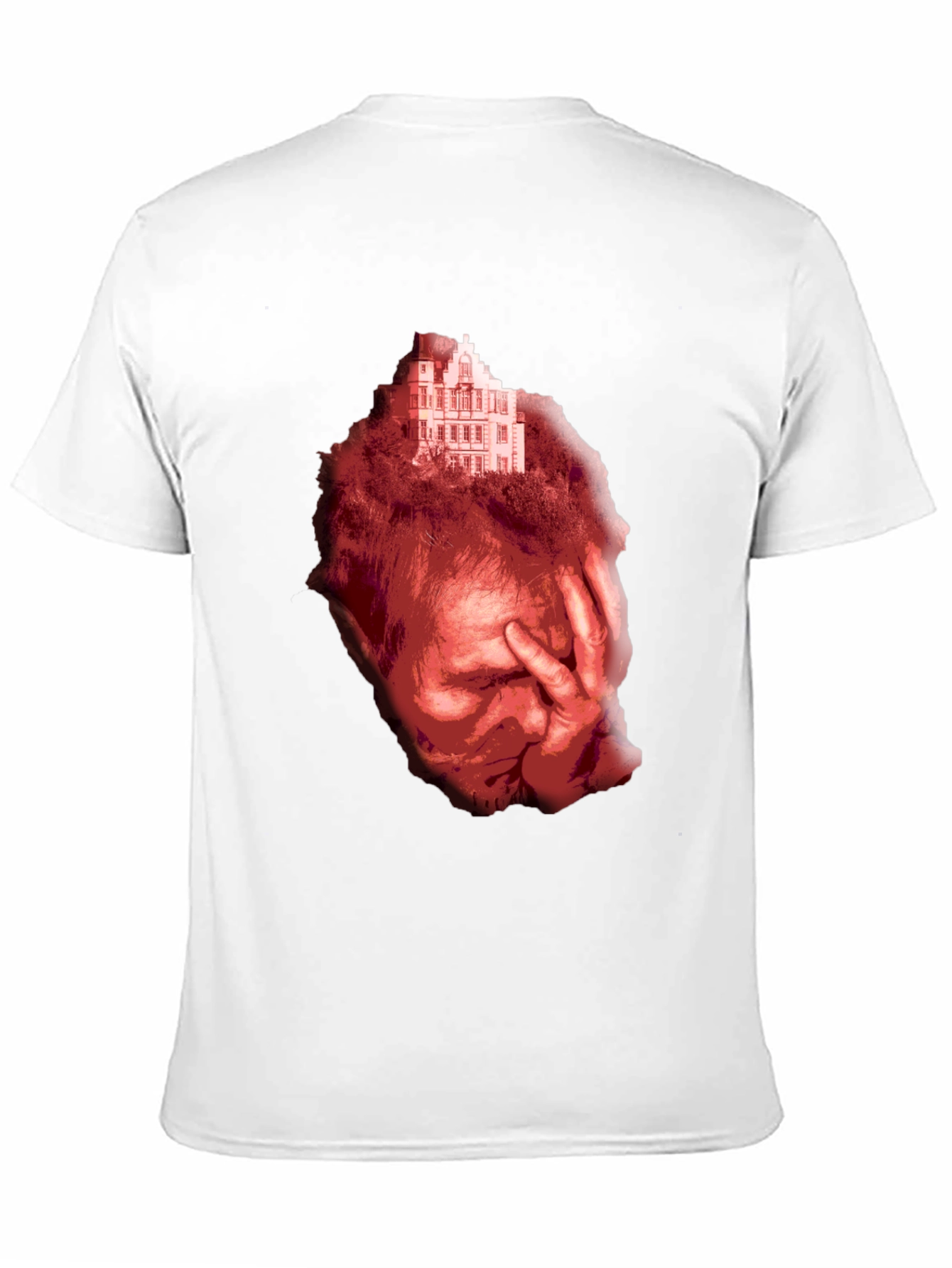 Distressed Graphic Print Tee - Unisex Black T-Shirt