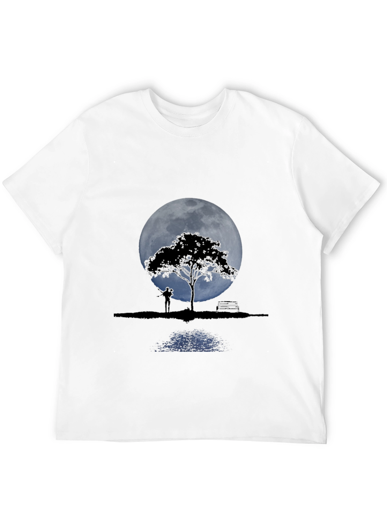 Moonlit Tree Graphic Tee - Romantic Design
