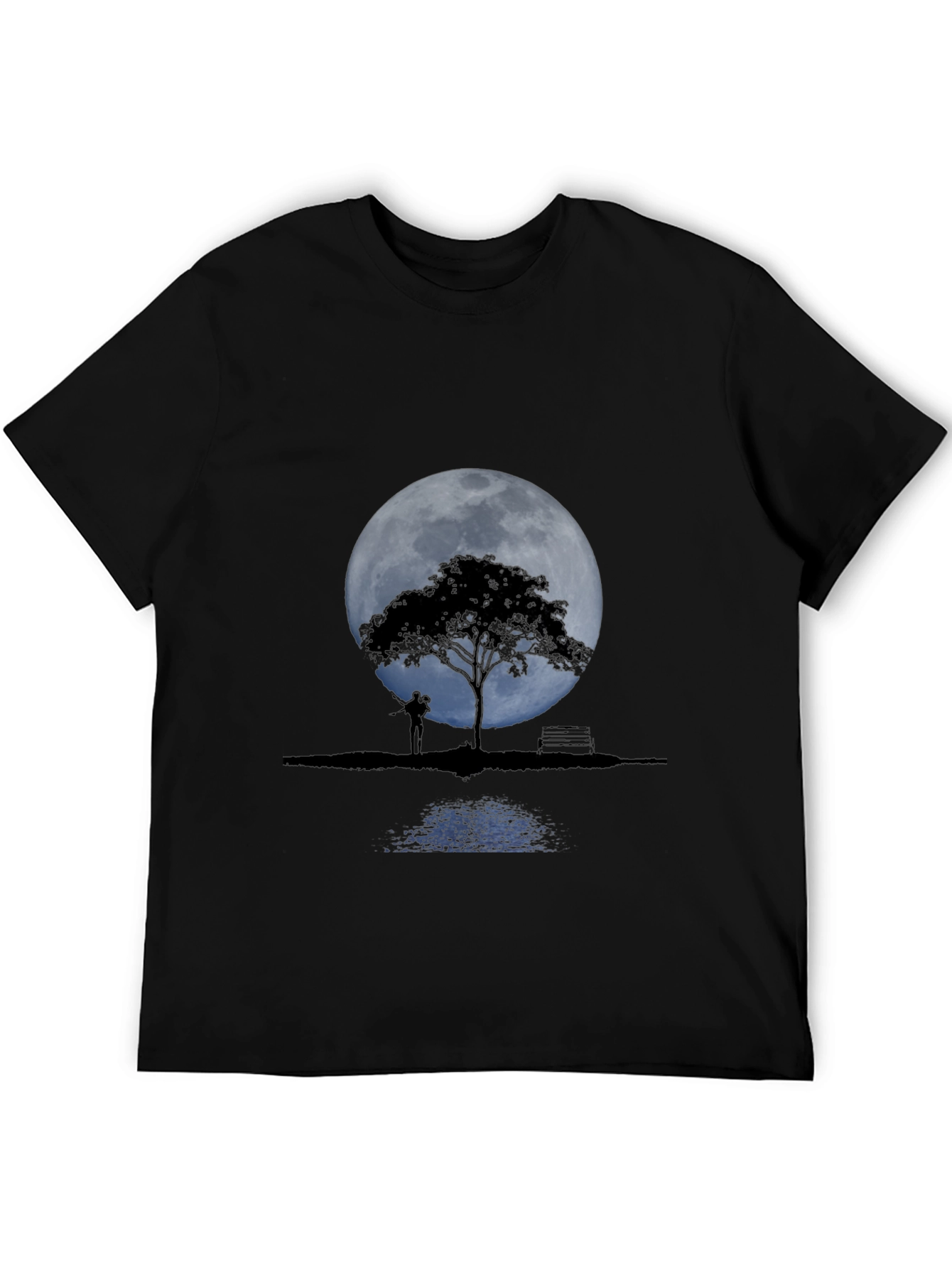 Moonlit Tree Graphic Tee - Romantic Design