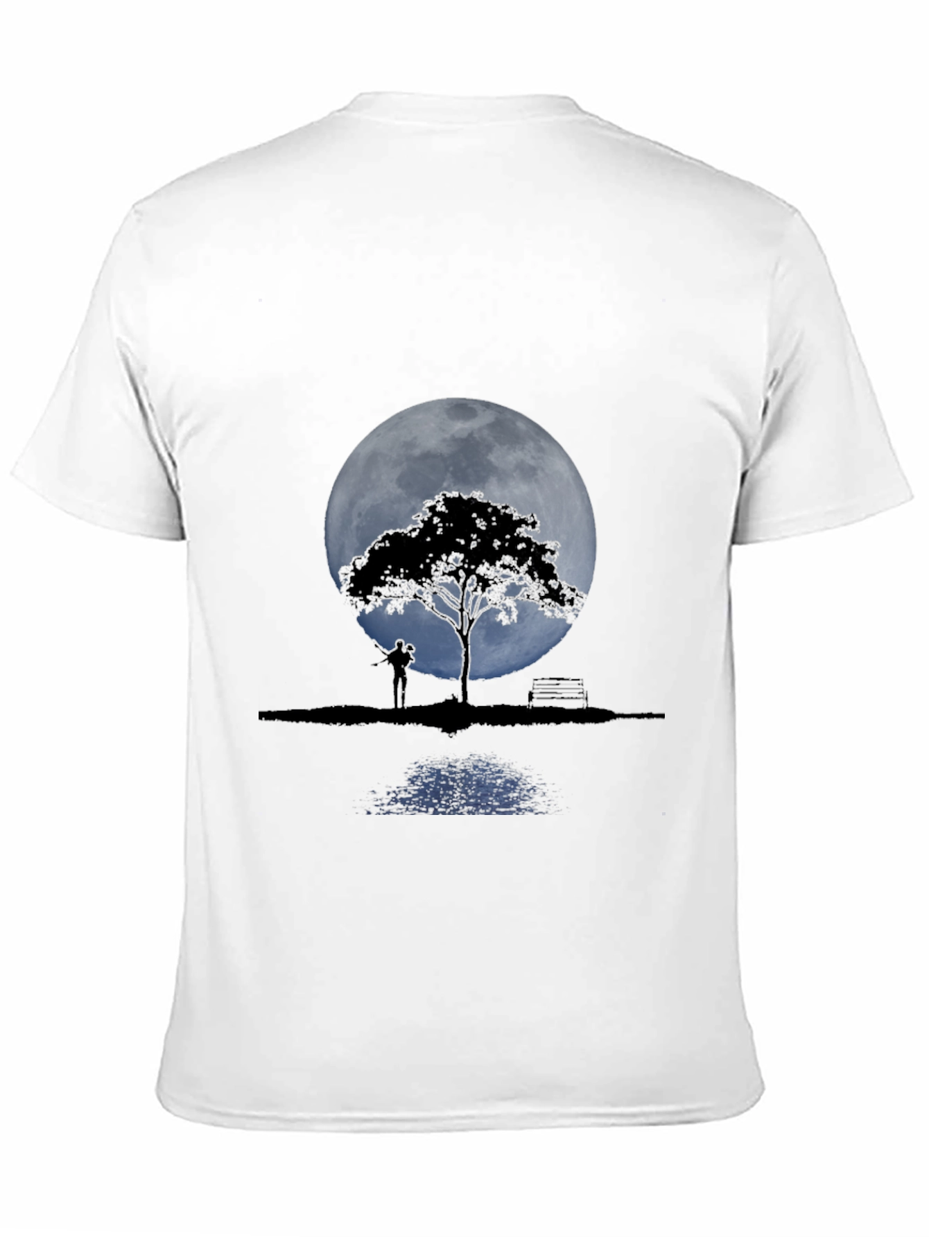 Moonlit Tree Graphic Tee - Romantic Design