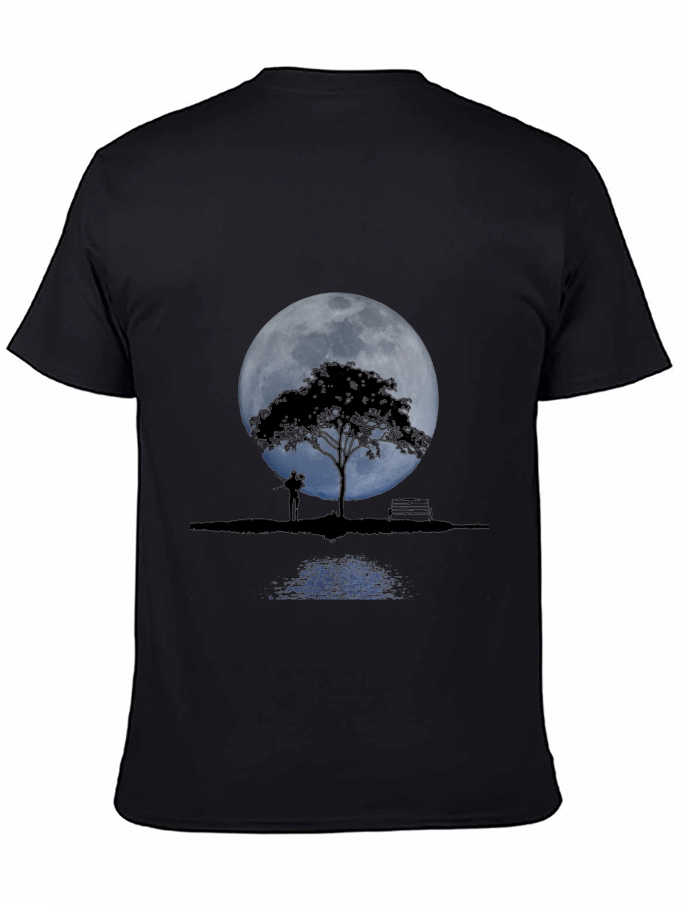 Moonlit Tree Graphic Tee - Romantic Design