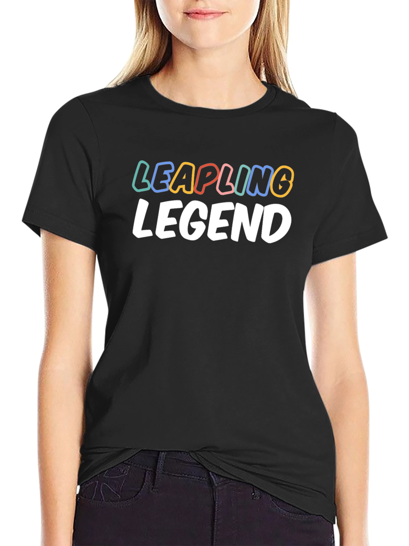 Leapling Legend Black Graphic Tee