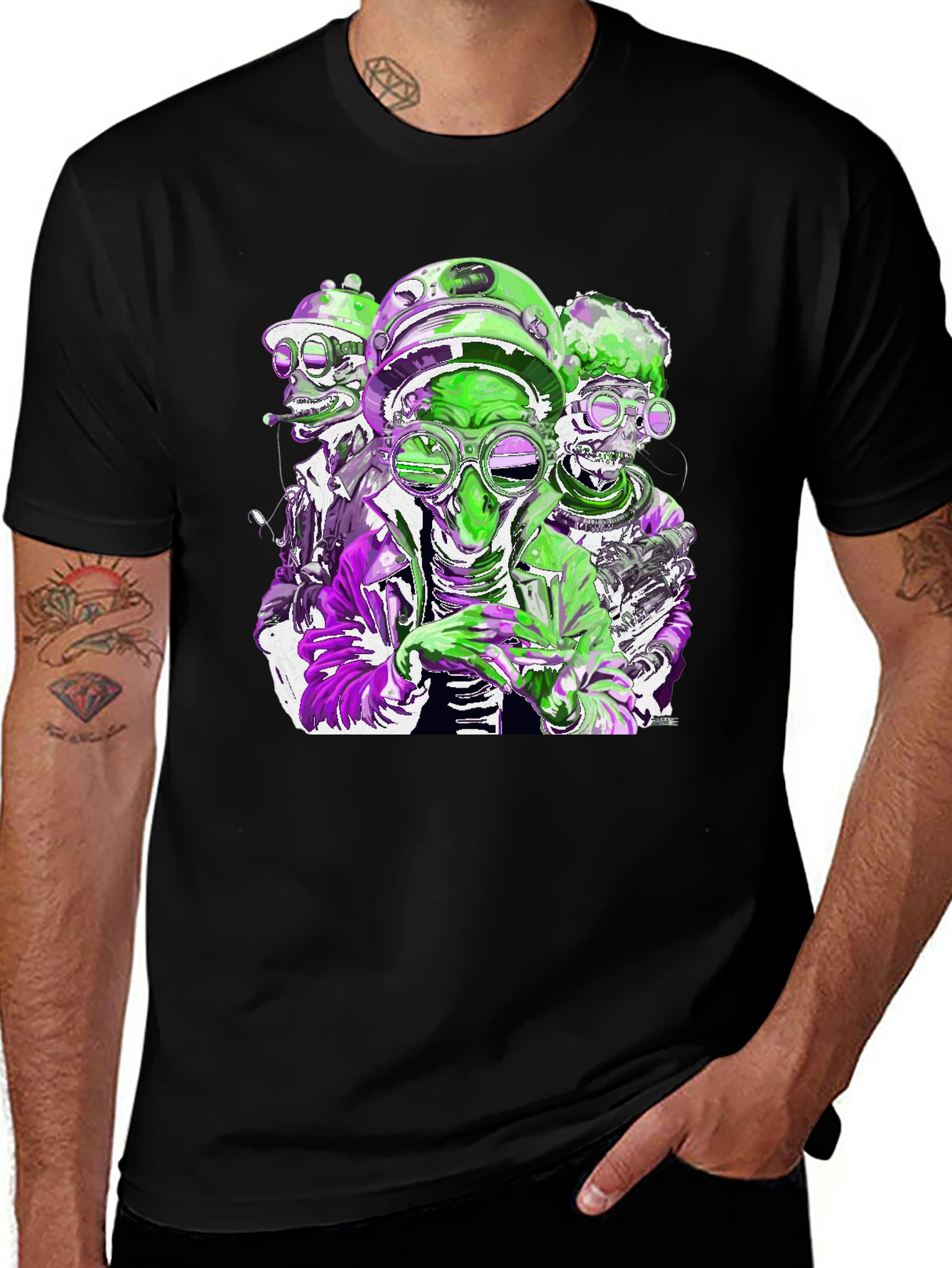 Gas Mask Crew Graphic T-Shirt