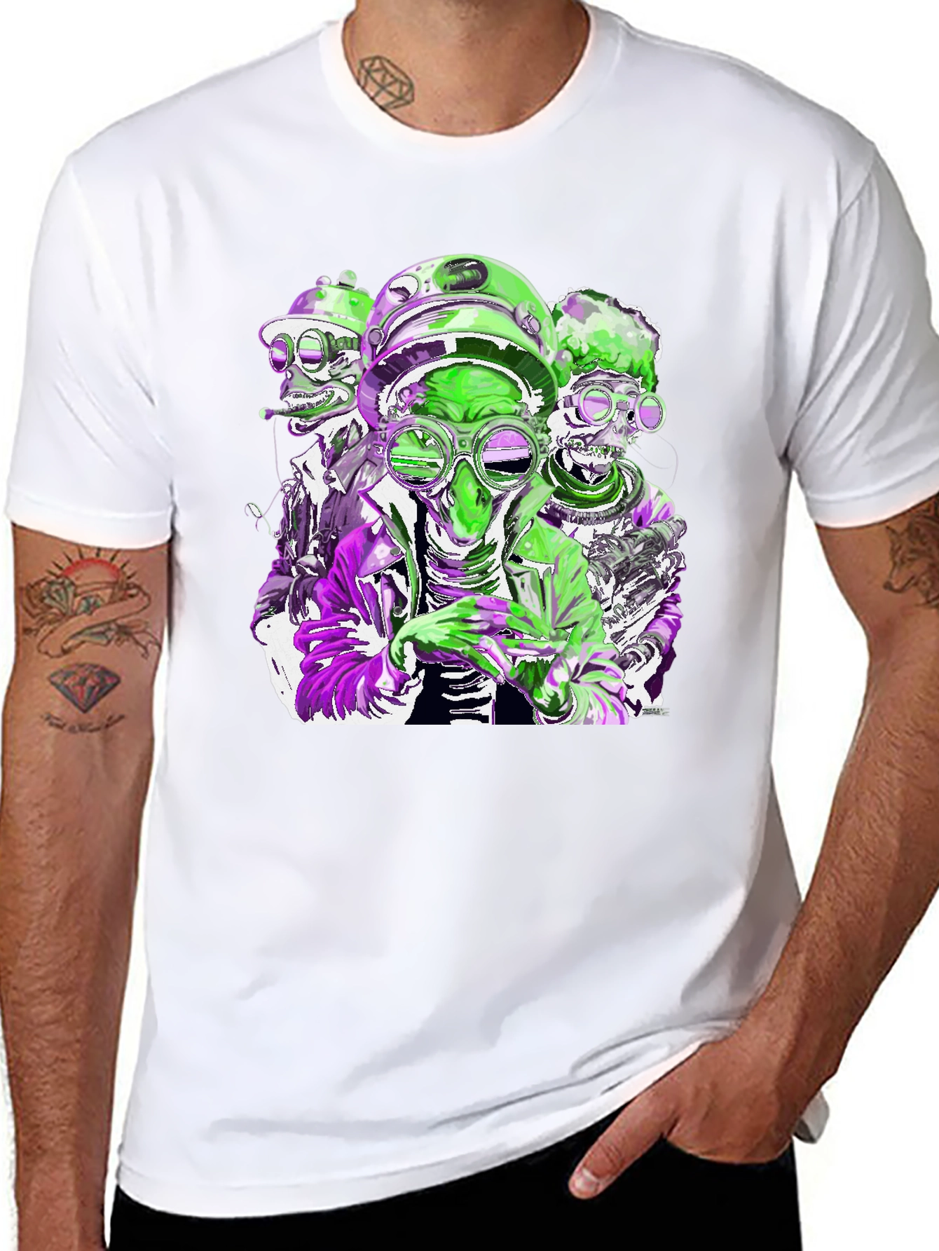 Gas Mask Crew Graphic T-Shirt