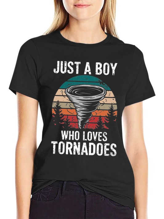 Just a Boy Who Loves Tornadoes T-Shirt
