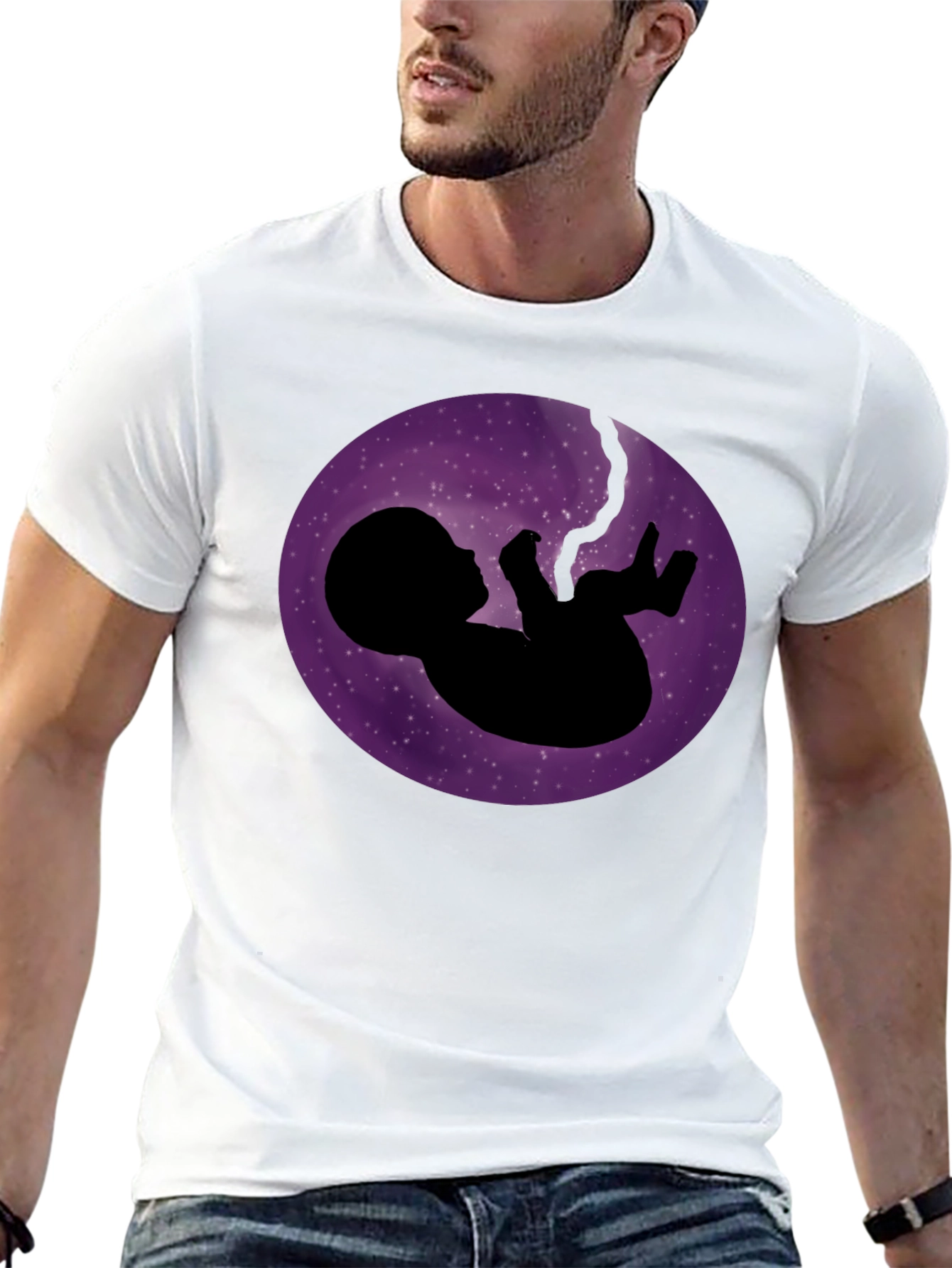 Cosmic Fetus T-Shirt - Black Graphic Tee