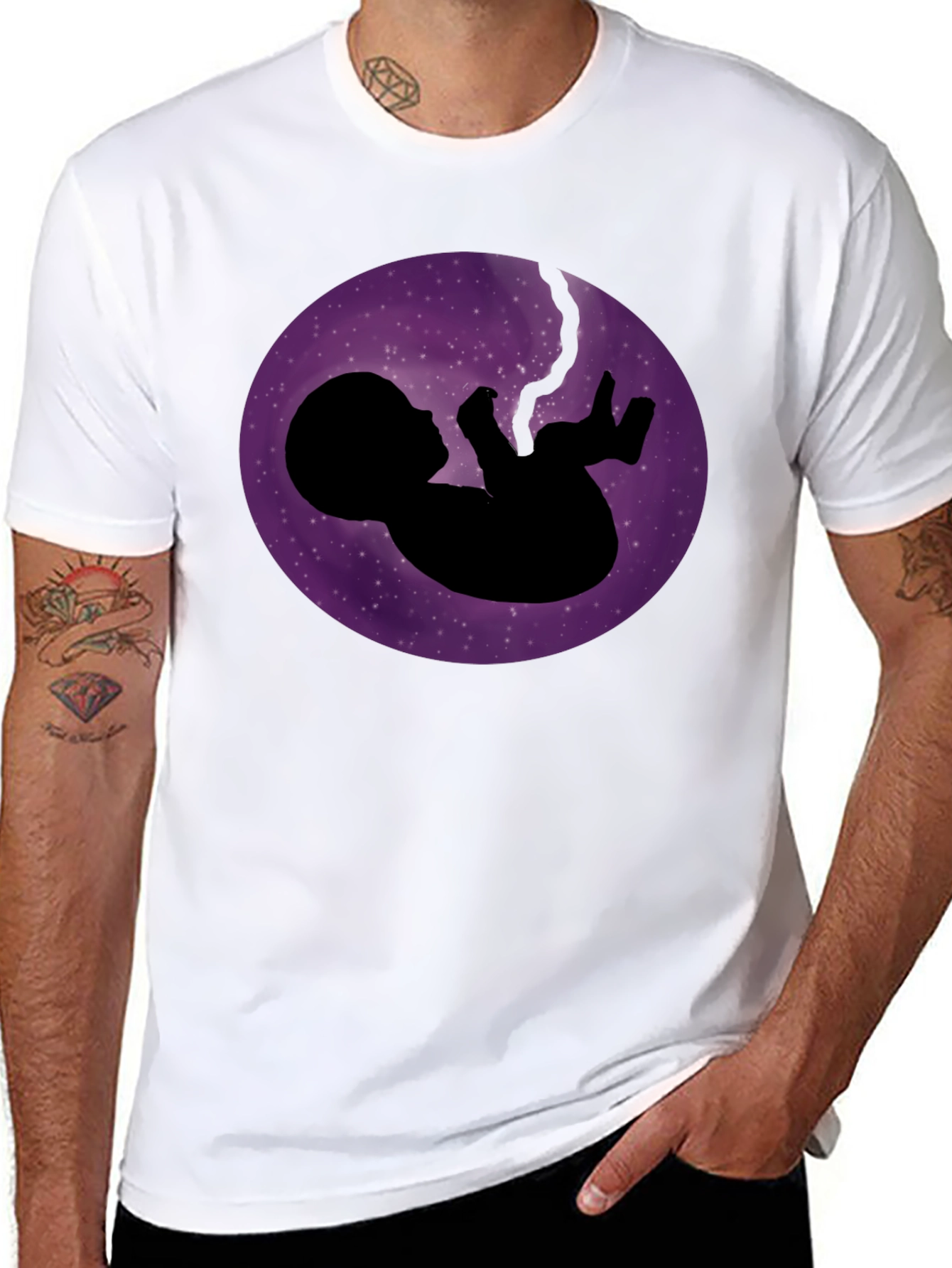 Cosmic Fetus T-Shirt - Black Graphic Tee