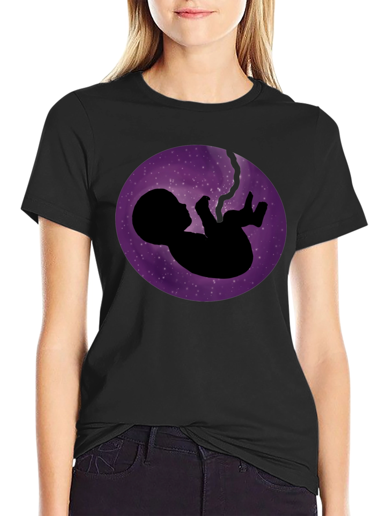 Cosmic Fetus T-Shirt - Black Graphic Tee