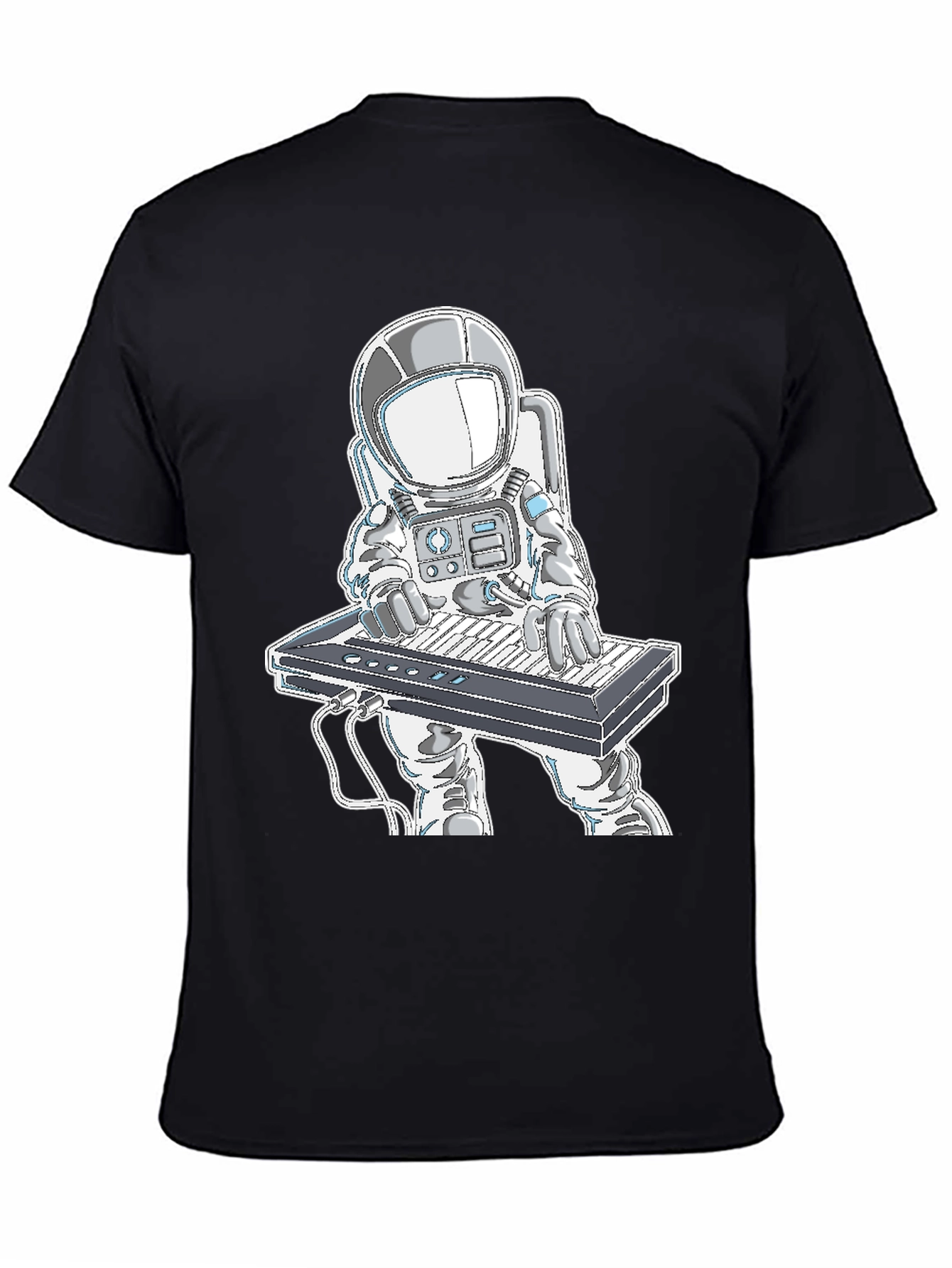 Astronaut Playing Keyboard Graphic T-Shirt