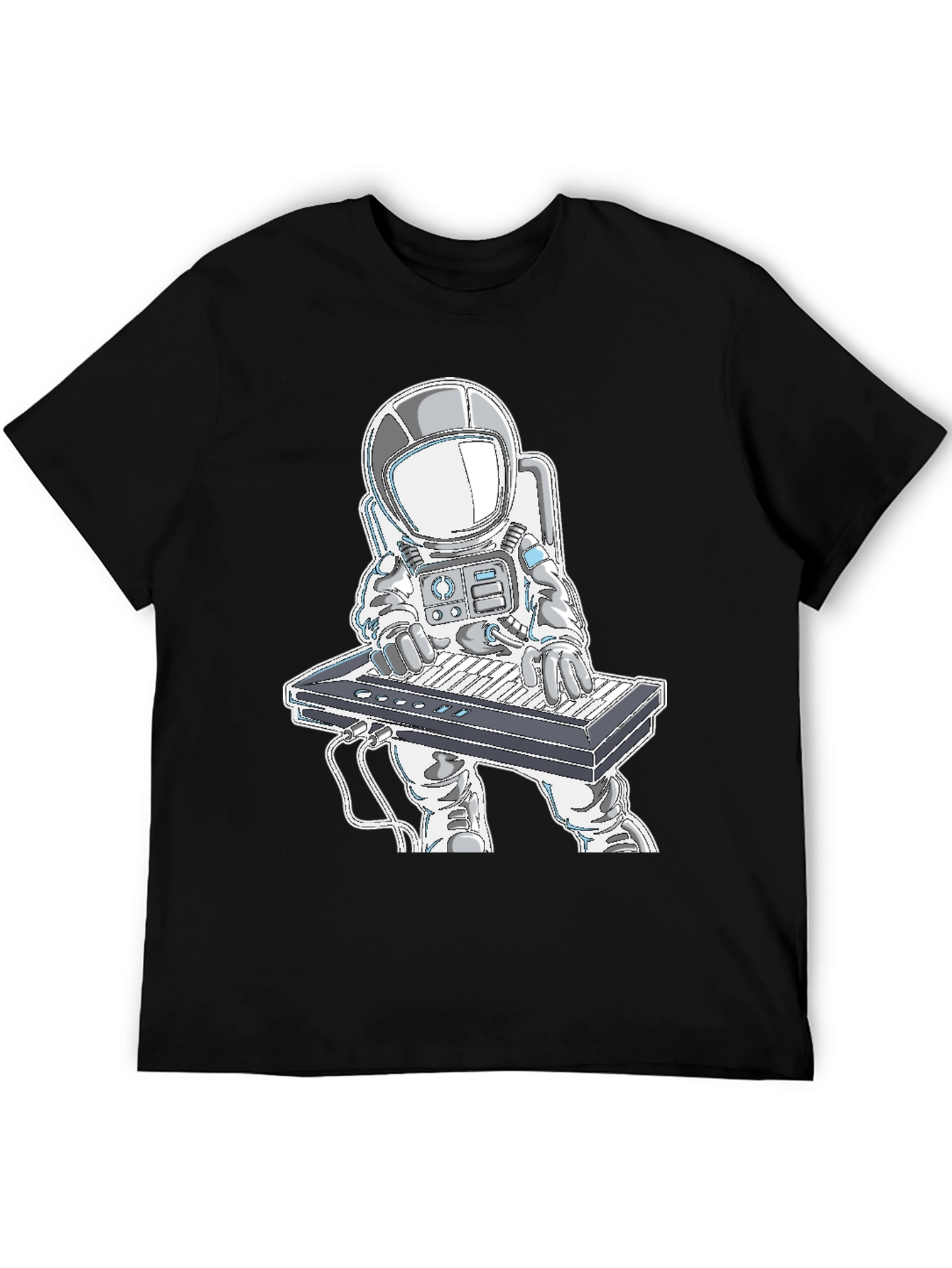 Astronaut Playing Keyboard Graphic T-Shirt