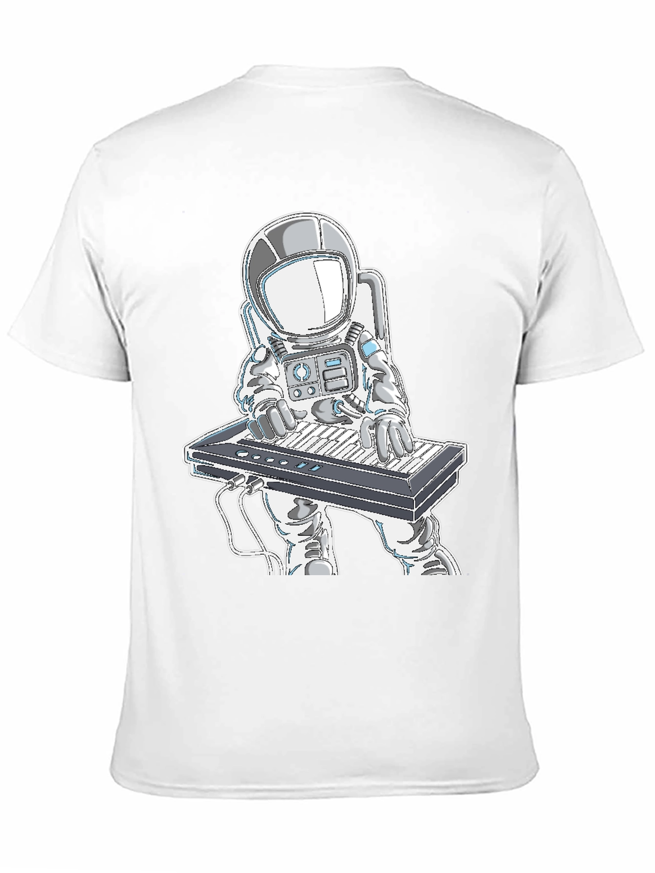 Astronaut Playing Keyboard Graphic T-Shirt