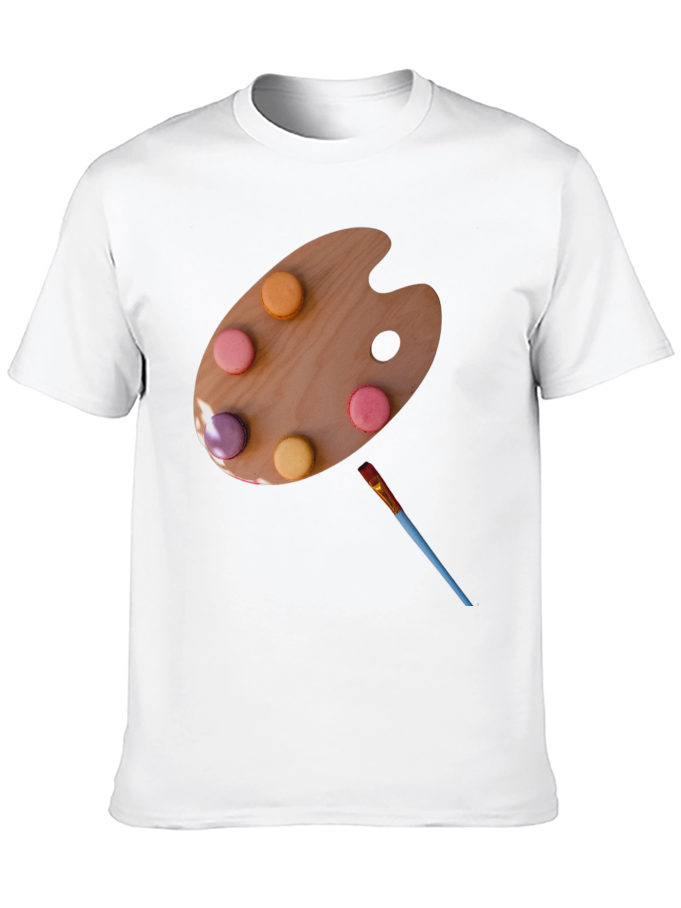Artist Palette Macaron T-Shirt - Unique Creative Design