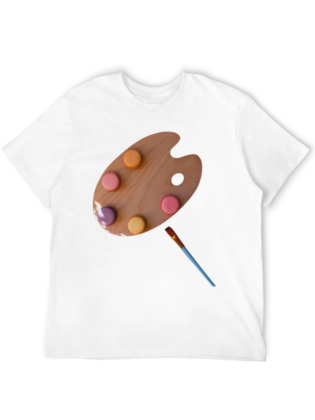 Artist Palette Macaron T-Shirt - Unique Creative Design