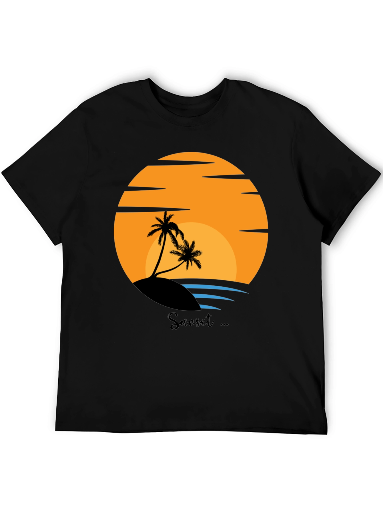 Sunset Beach Graphic Tee - Tropical Island Vibes