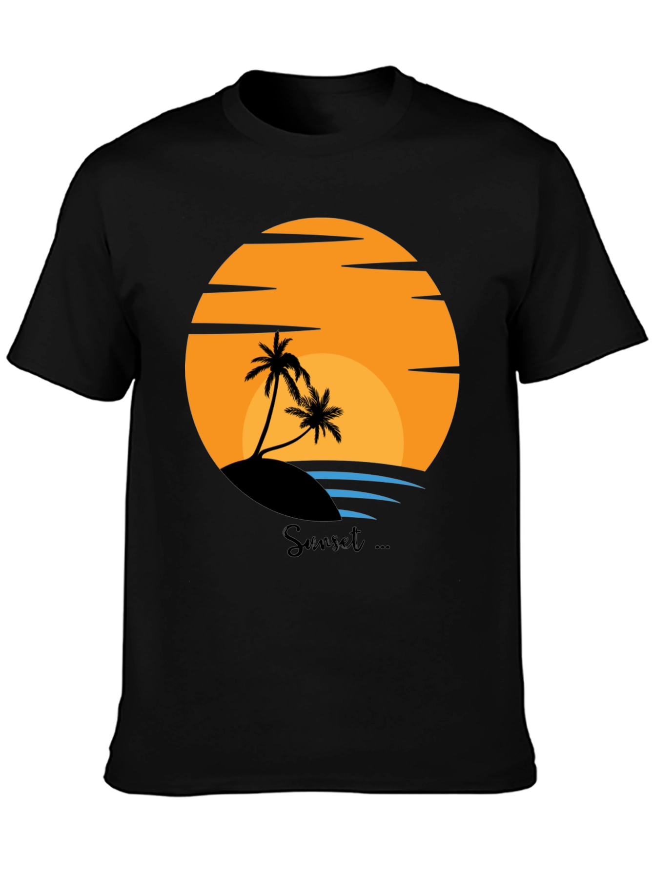 Sunset Beach Graphic Tee - Tropical Island Vibes