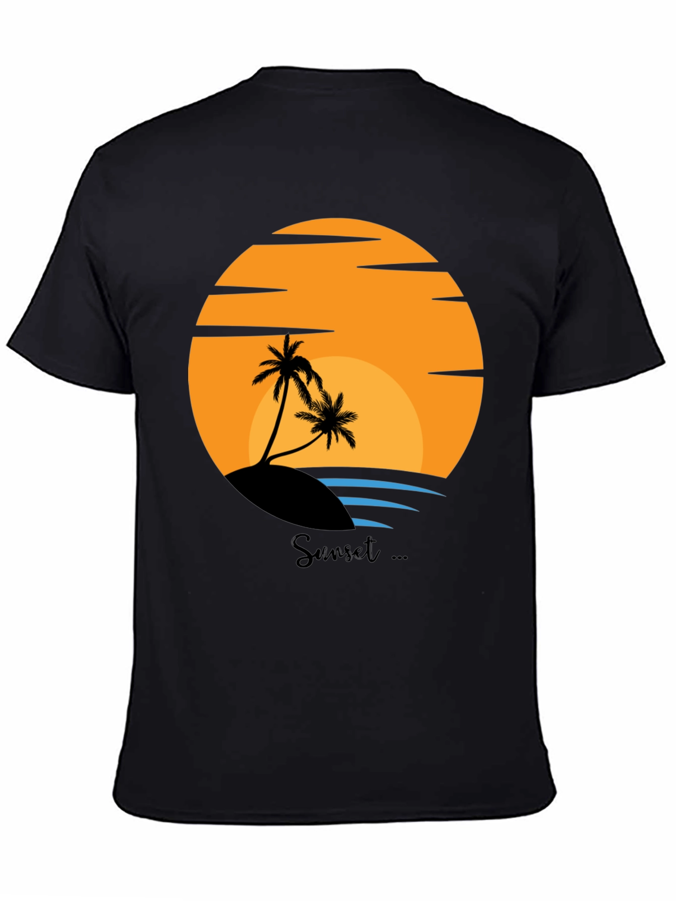 Sunset Beach Graphic Tee - Tropical Island Vibes