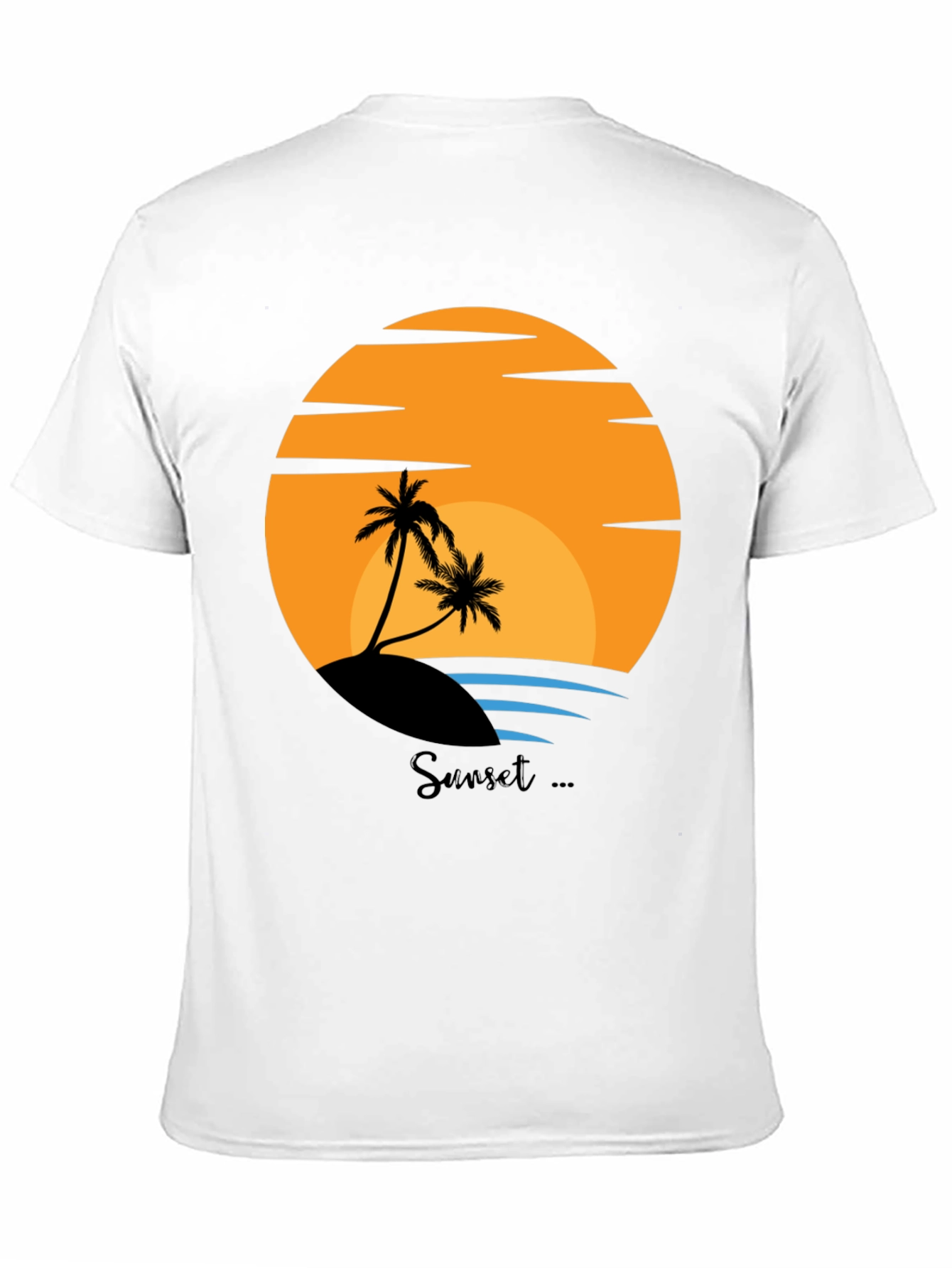 Sunset Beach Graphic Tee - Tropical Island Vibes